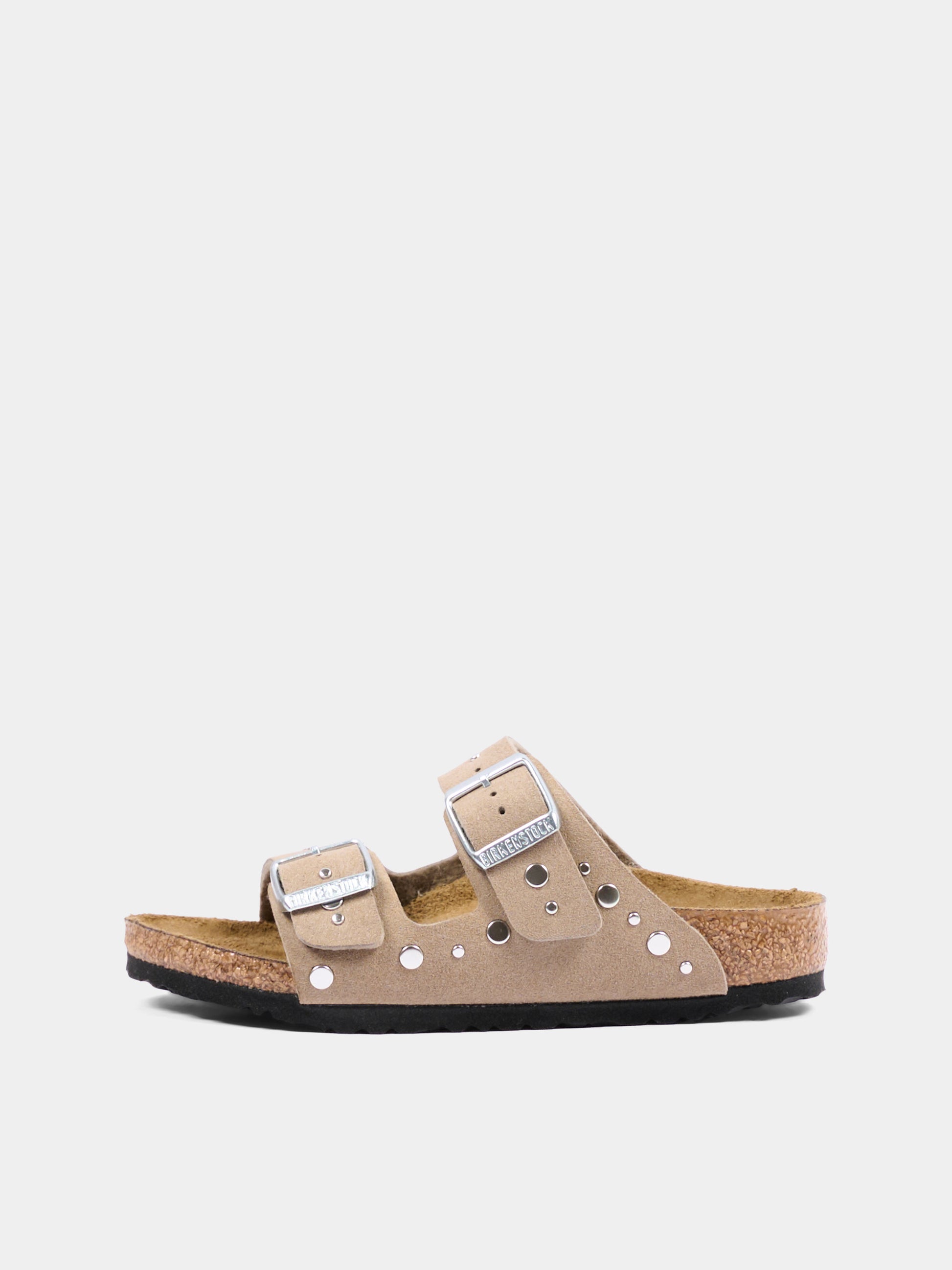 Sandalo beige Arizona Rivet per bambina,Birkenstock,1031708 ARIZONA