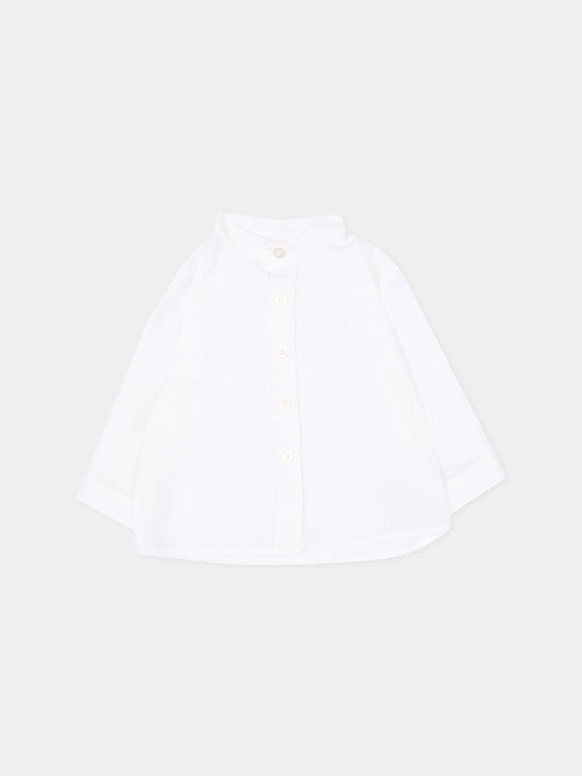 Camicia bianca per neonato,Patachou,PAP CM4233387 000