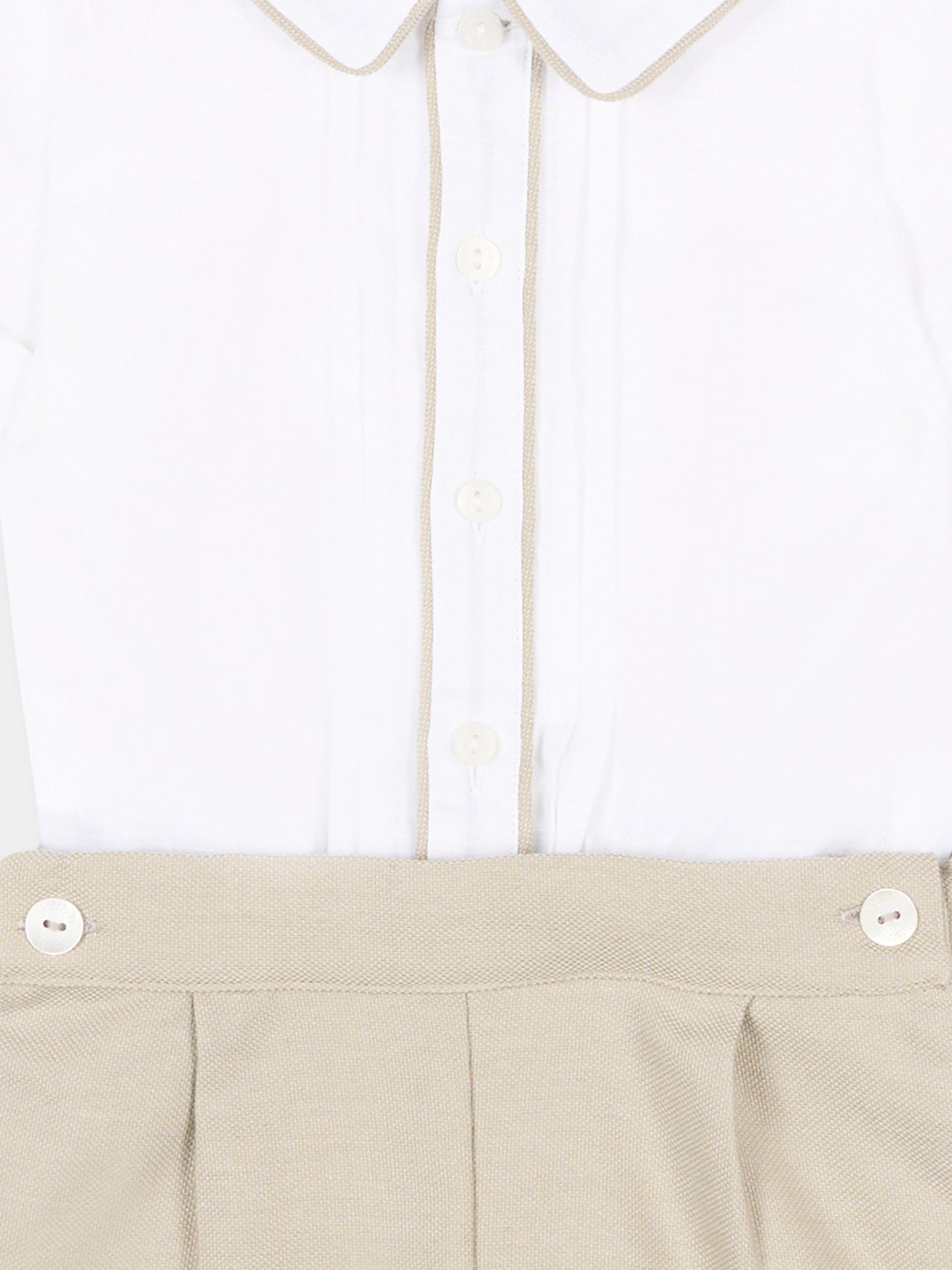 Completo elegante beige per neonato,Patachou,PAP CON4233396 061