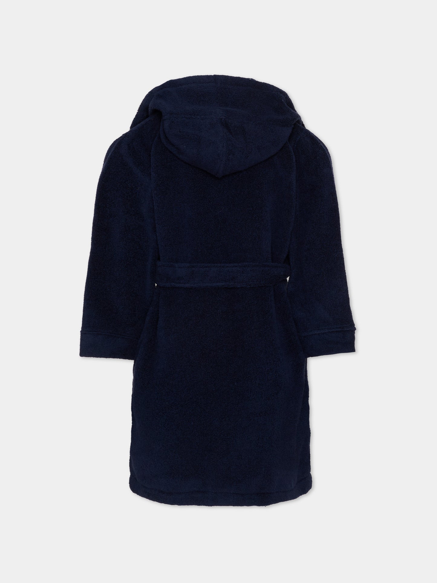 Accappatoio blu per bambino con Polo Pony,Ralph Lauren Kids,8P0188 BK9