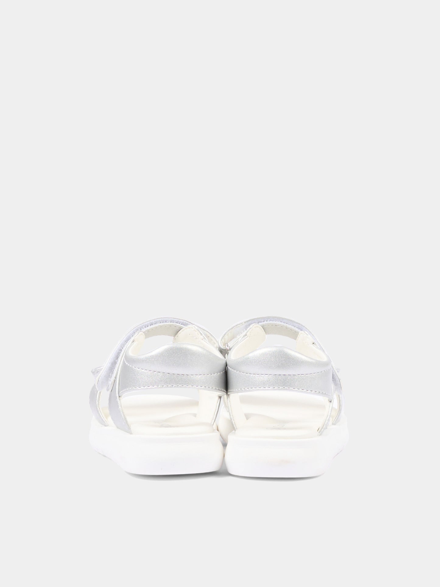 Sandali argento per bambina con logo,Calvin Klein Kids,V1A2 83241 1372904