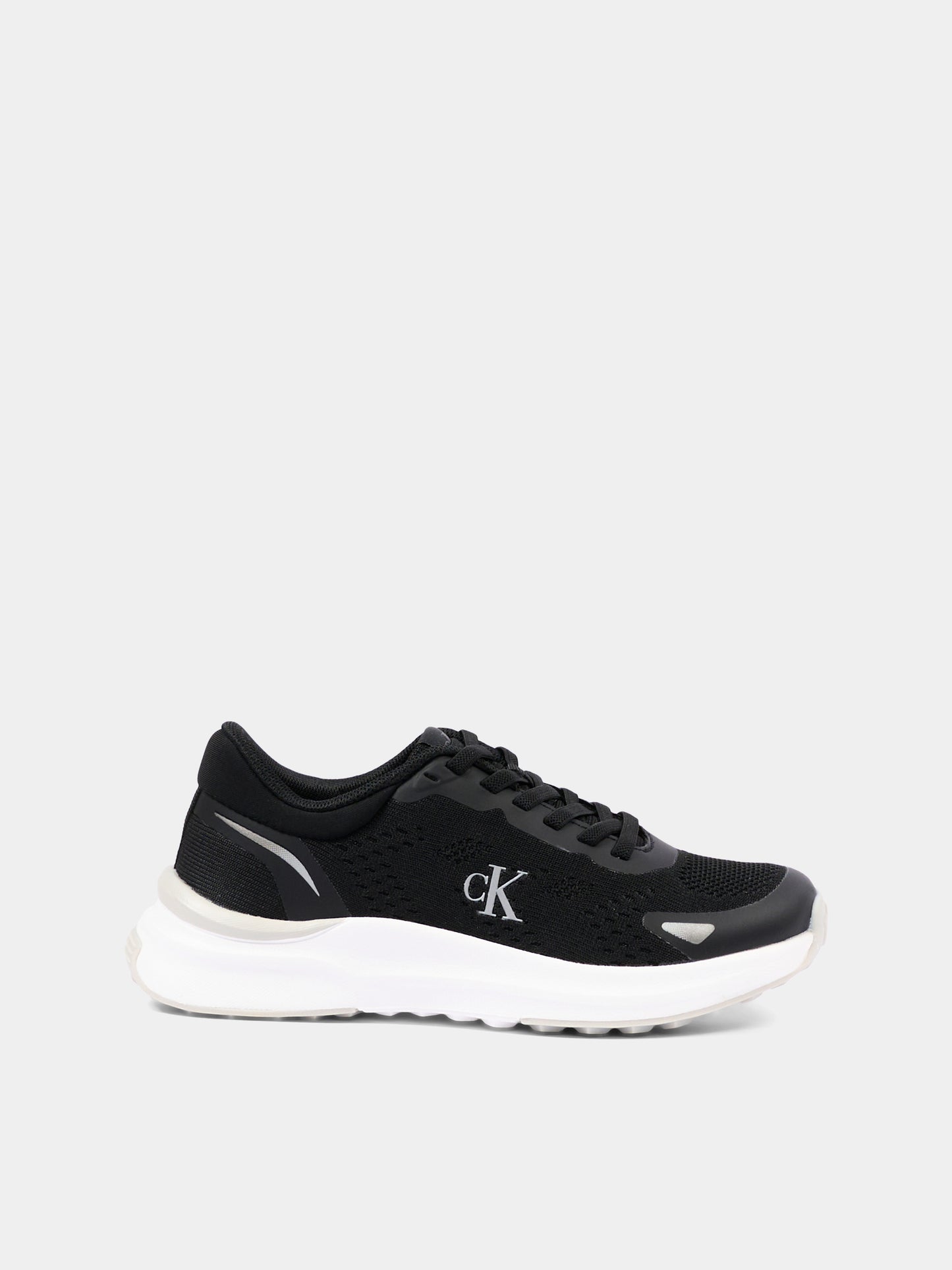 Sneakers nere per bambino con logo,Calvin Klein Kids,V3X9 83311 1903999