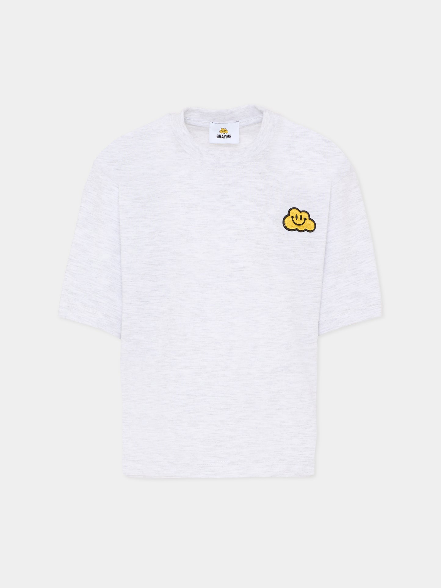 T-shirt grigia per bambini con nuvola gialla,Ghayme,F5GAJUTH006 107