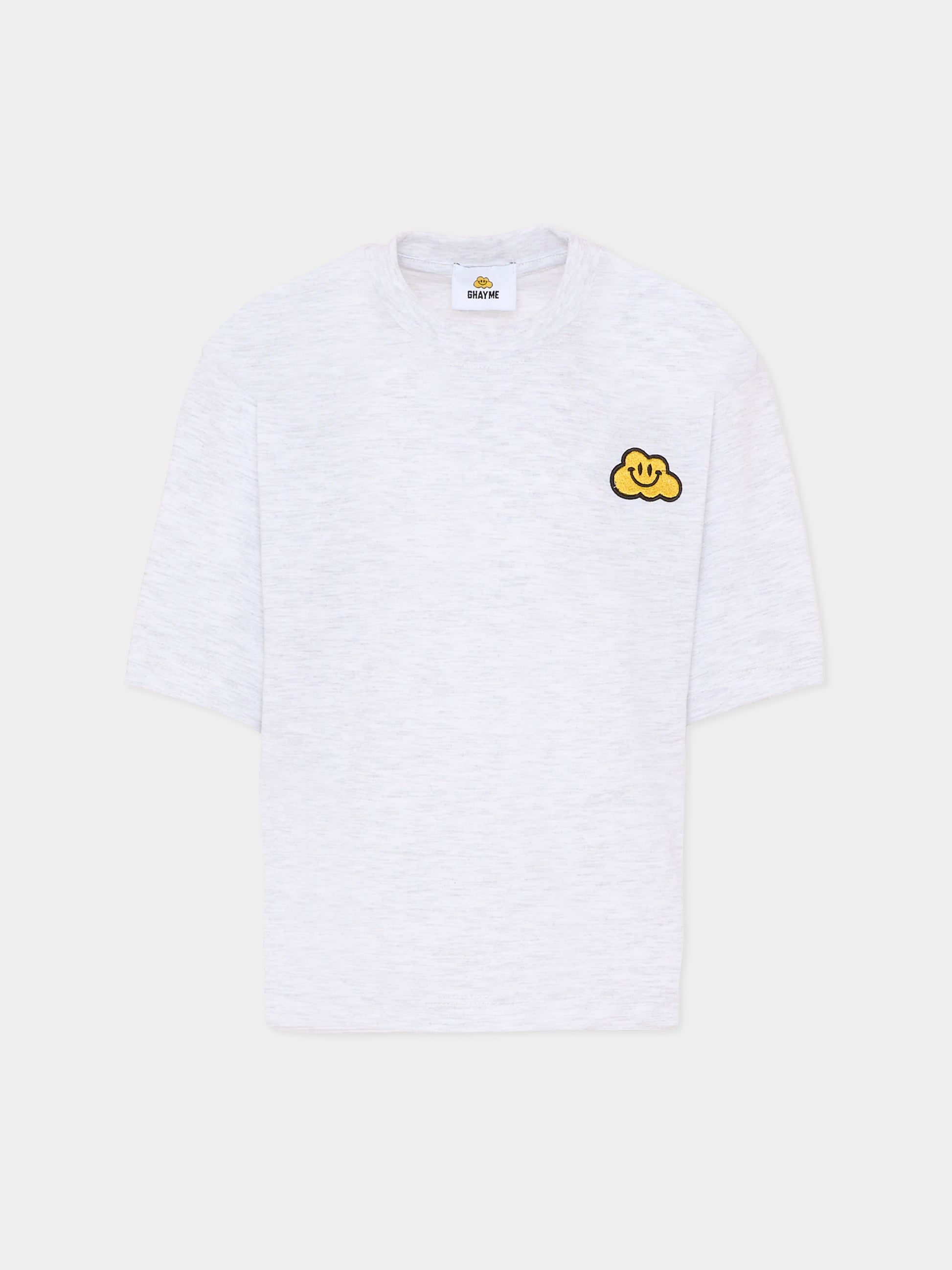 T-shirt grigia per bambini con nuvola gialla,Ghayme,F5GAJUTH006 107