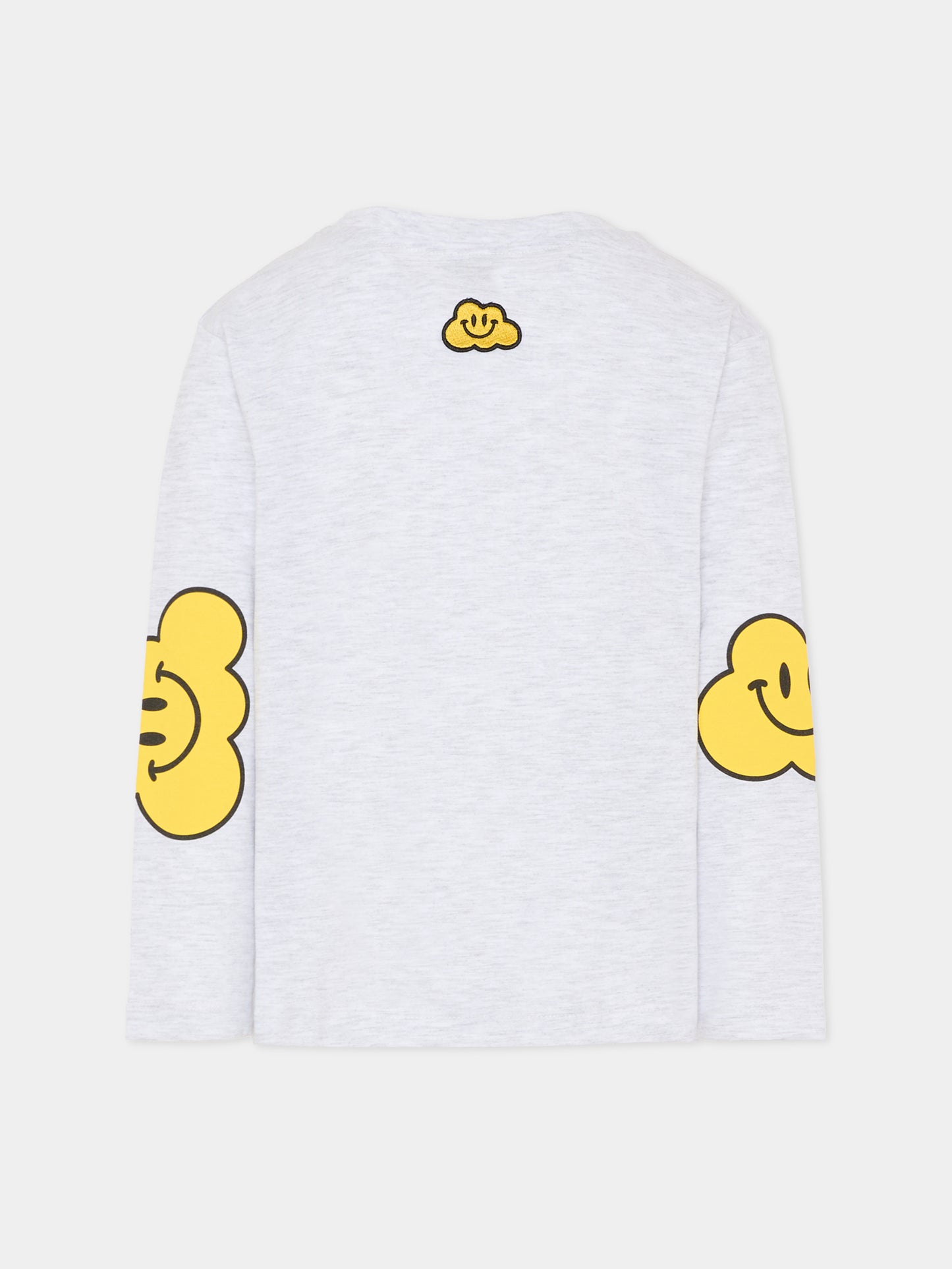 T-shirt grigia per bambini con nuvola gialla e scritta,Ghayme,F5GAJUTH004 107