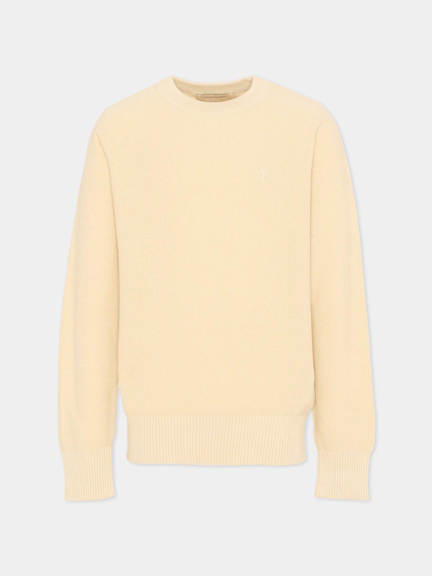 Maglione beige per bambino con levriero,Trussardi Junior,TBP26142MA BEIGE CASTLE WALL