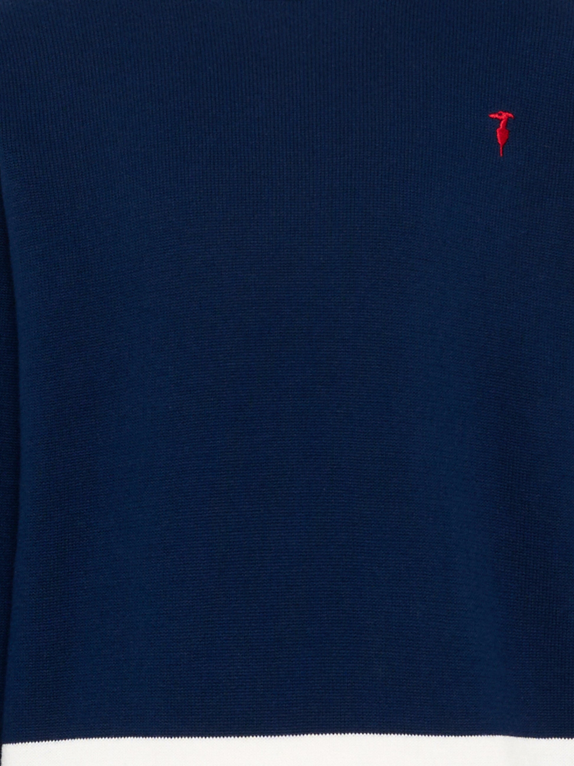 Maglione blu per bambino con levriero,Trussardi Junior,TIP26099MA BLUE ESTATE