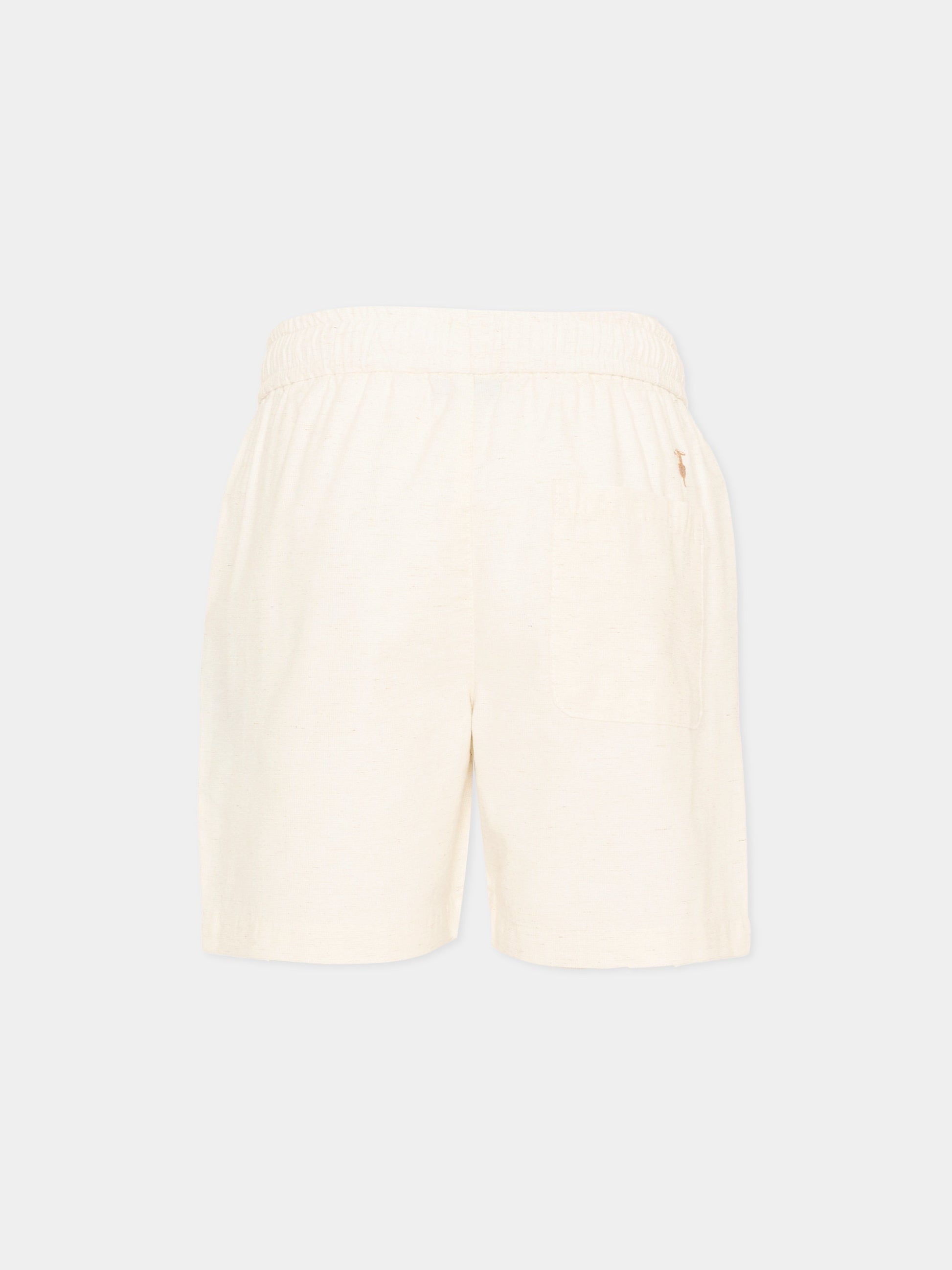 Shorts eleganti avorio per bambino con levriero,Trussardi Junior,TIP26063BE BEIGE NEW ECRU
