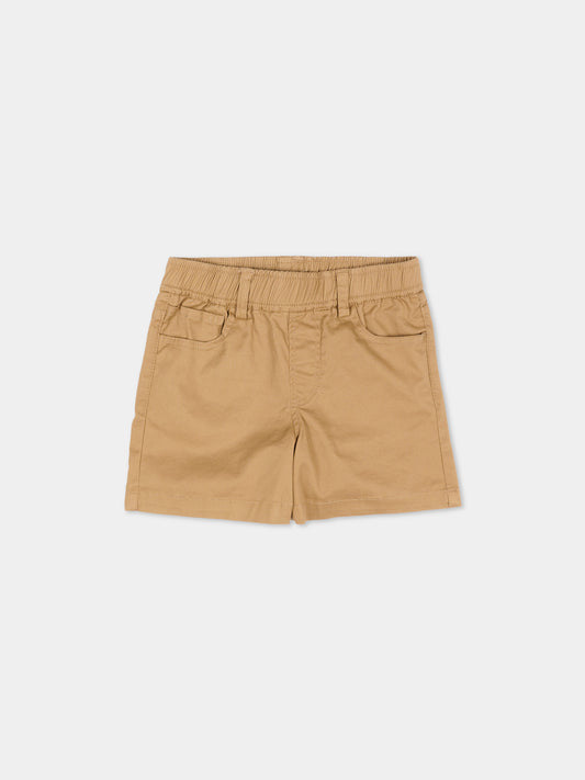 Shorts marroni per neonato,Trussardi Junior,TIP26074BE BROWN MACCHIATO