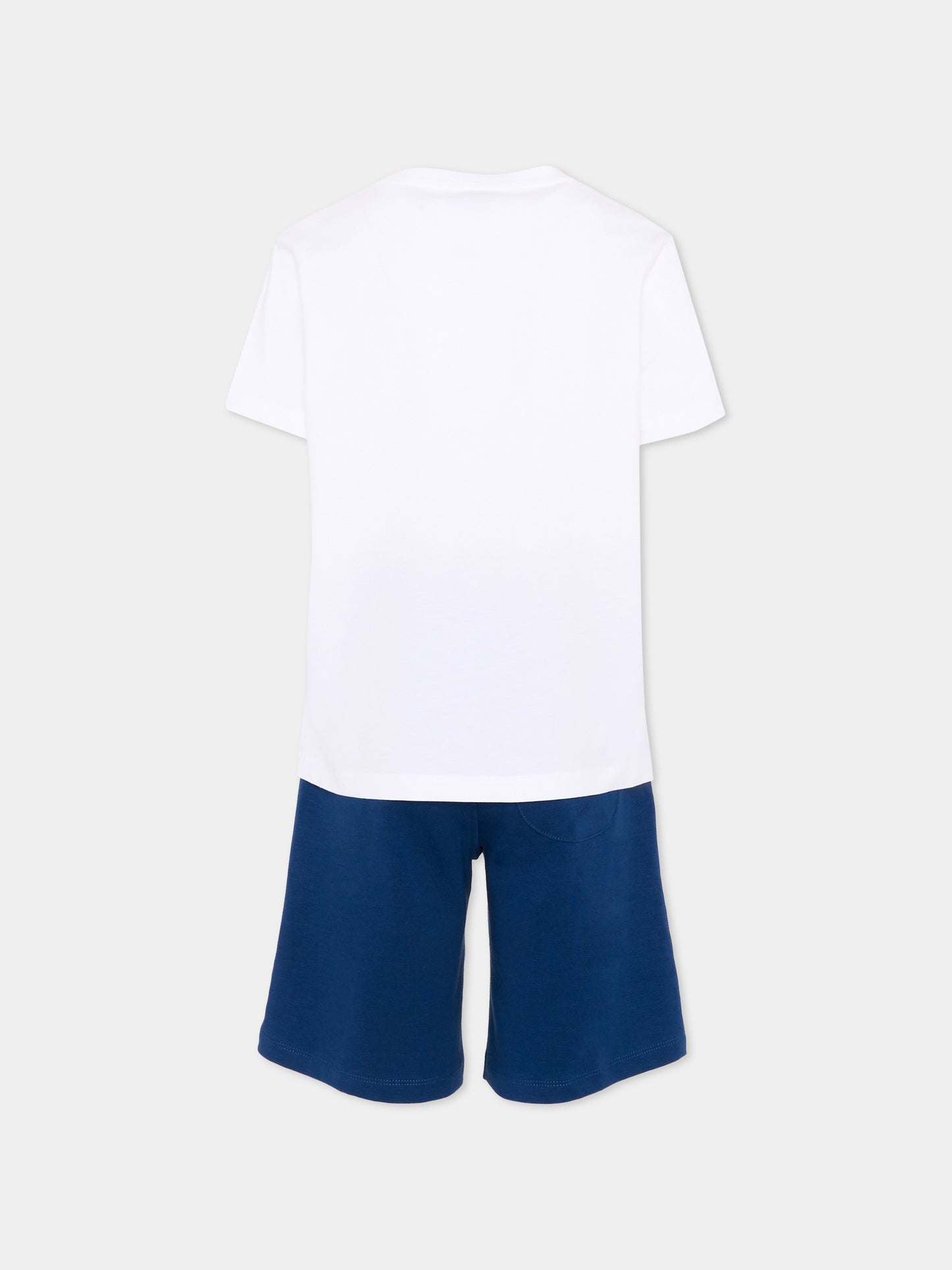 Completo sportivo bianco per bambino con logo,Trussardi Junior,TBP26010CJ WHITE OPTICAL