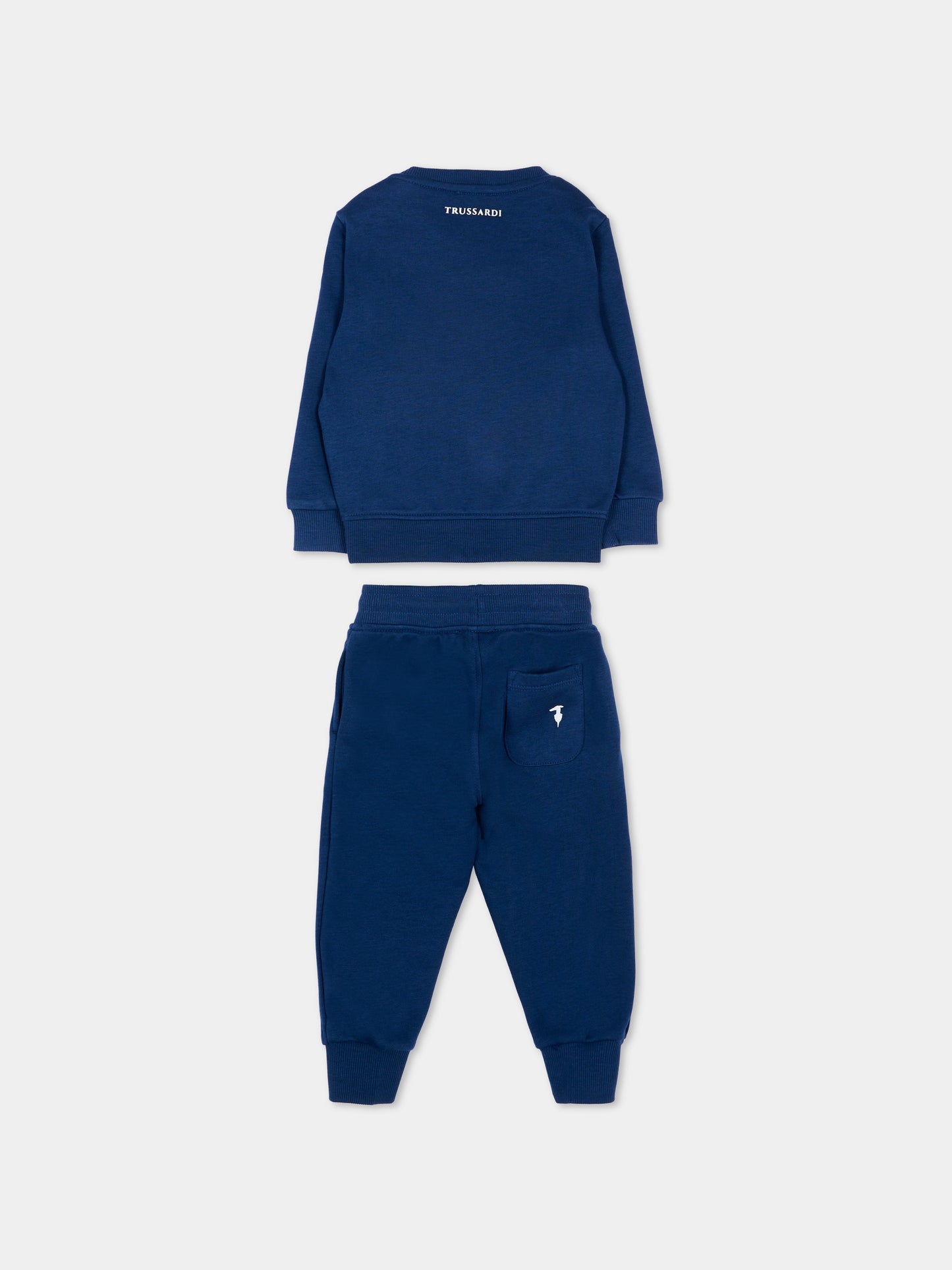 Blue sports outfit for Baby Boy with greyhound