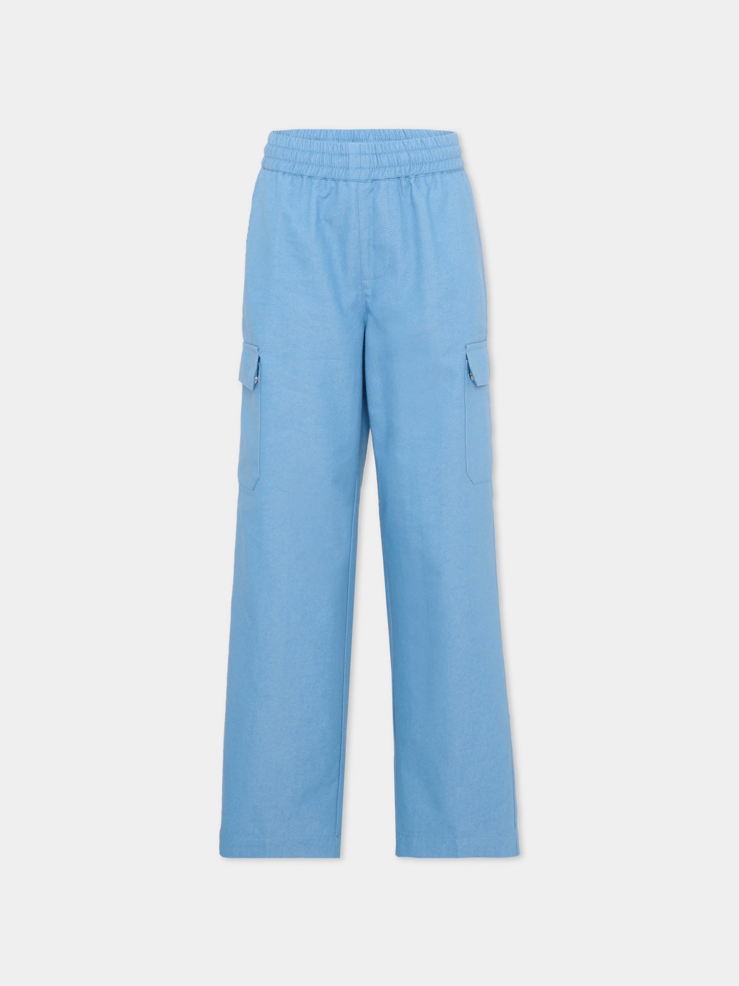 Jeans denim per bambino con logo,Trussardi Junior,TBP26169JE DENIM BLUE BEL AIR