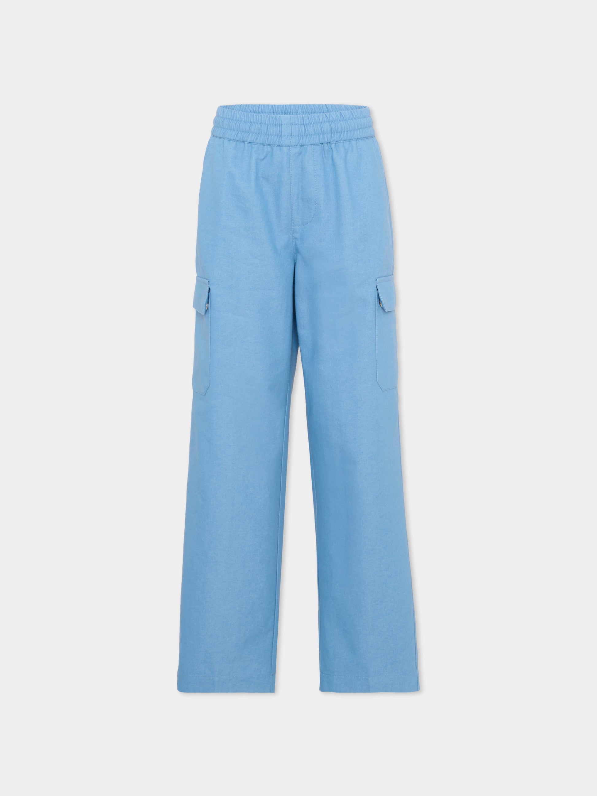 Jeans denim per bambino con logo,Trussardi Junior,TBP26169JE DENIM BLUE BEL AIR