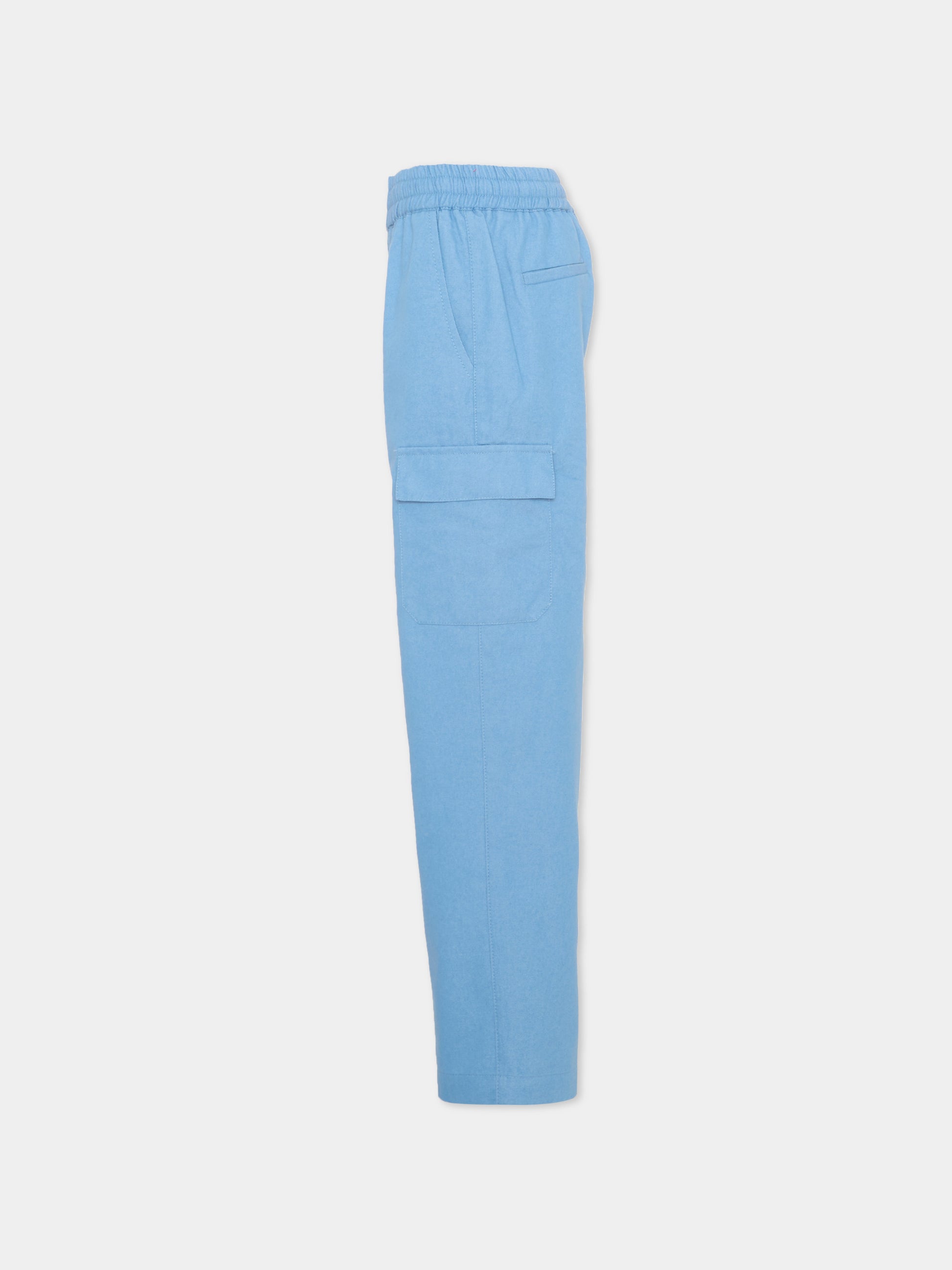 Jeans denim per bambino con logo,Trussardi Junior,TBP26169JE DENIM BLUE BEL AIR