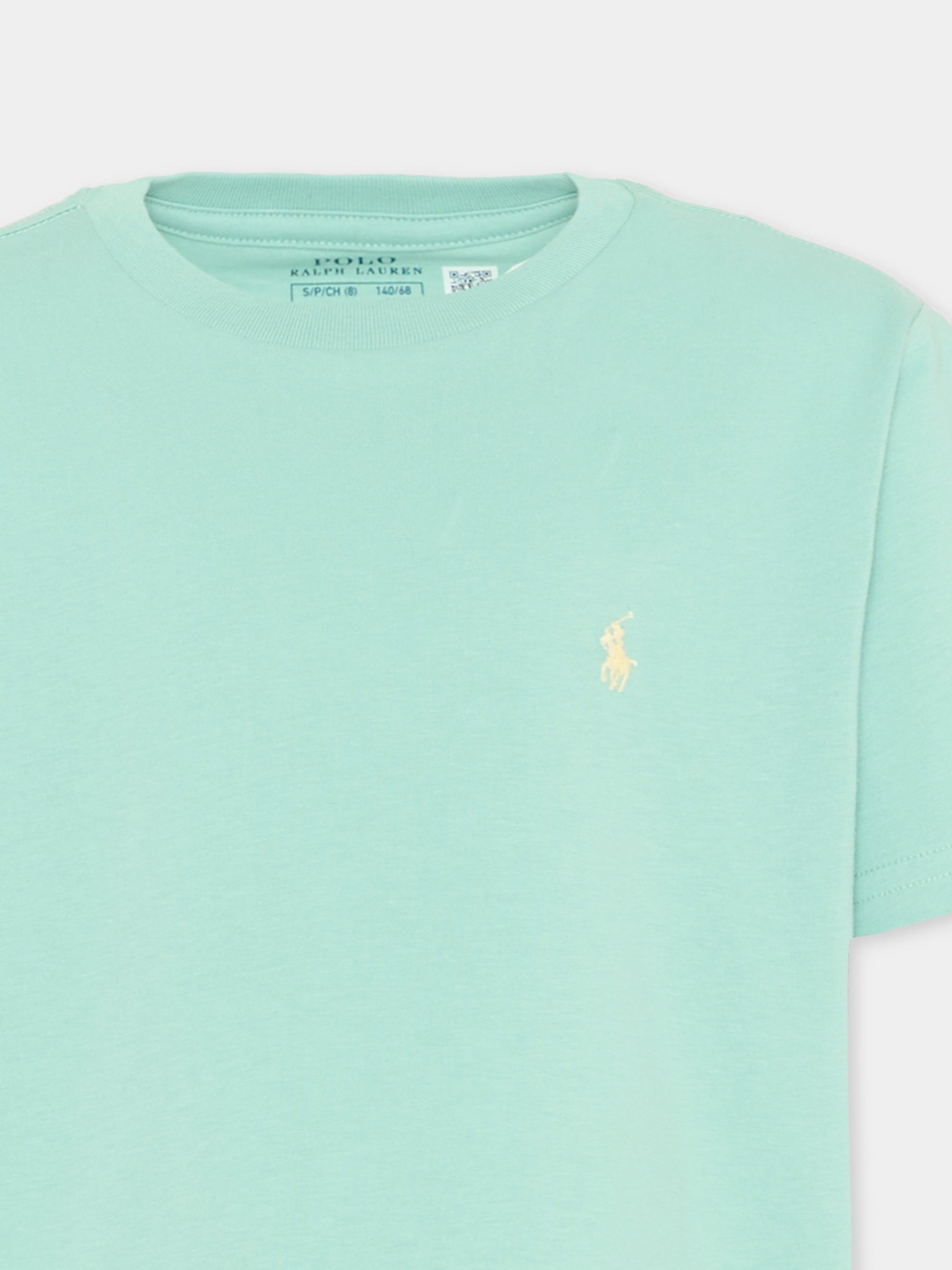 T-Shirt azzurra per bambino con Polo Pony,Ralph Lauren Kids,832904506