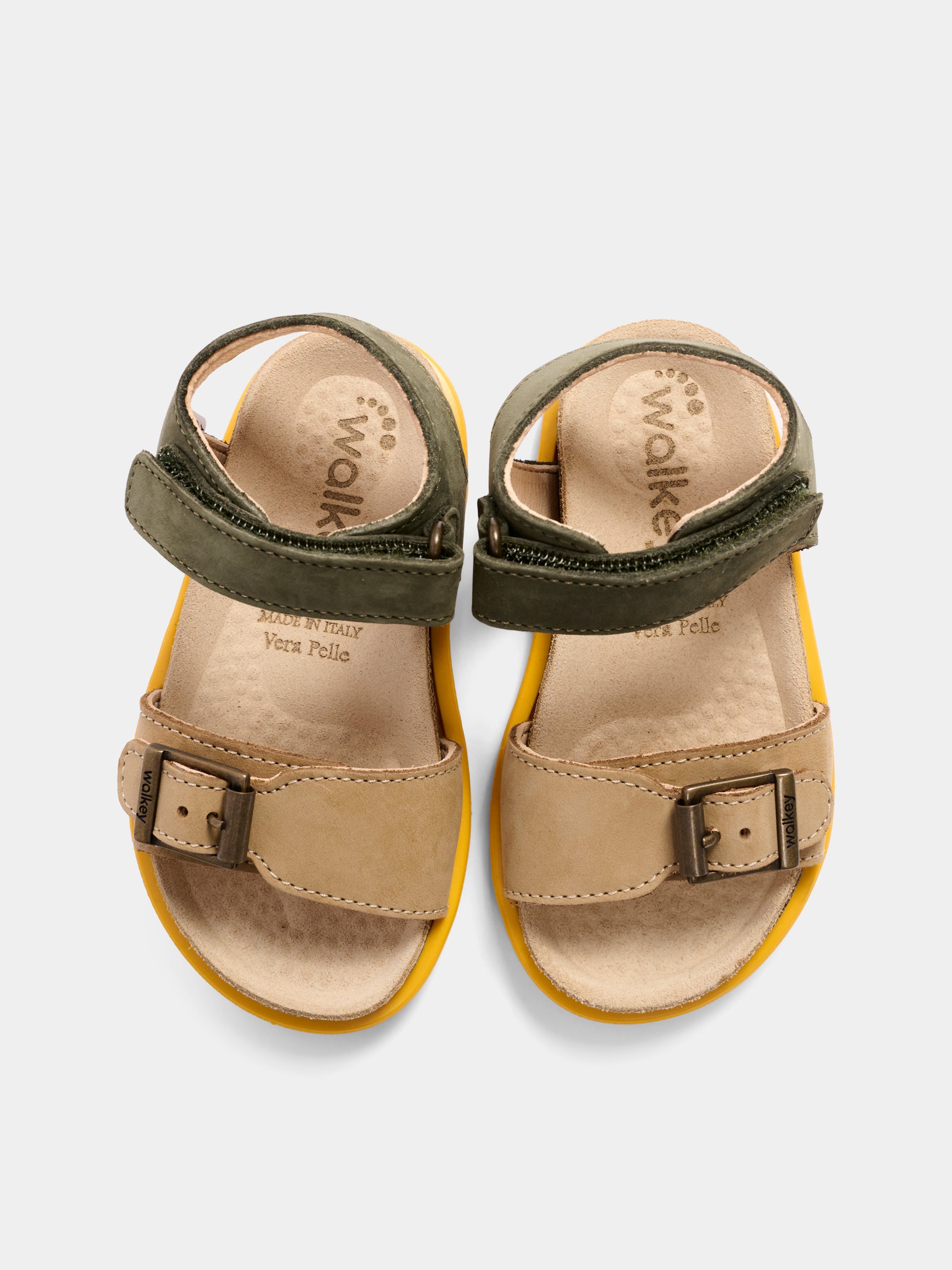 Sandali beige per bambino bicolore,Walkey,Y1B2 44067 0124A840