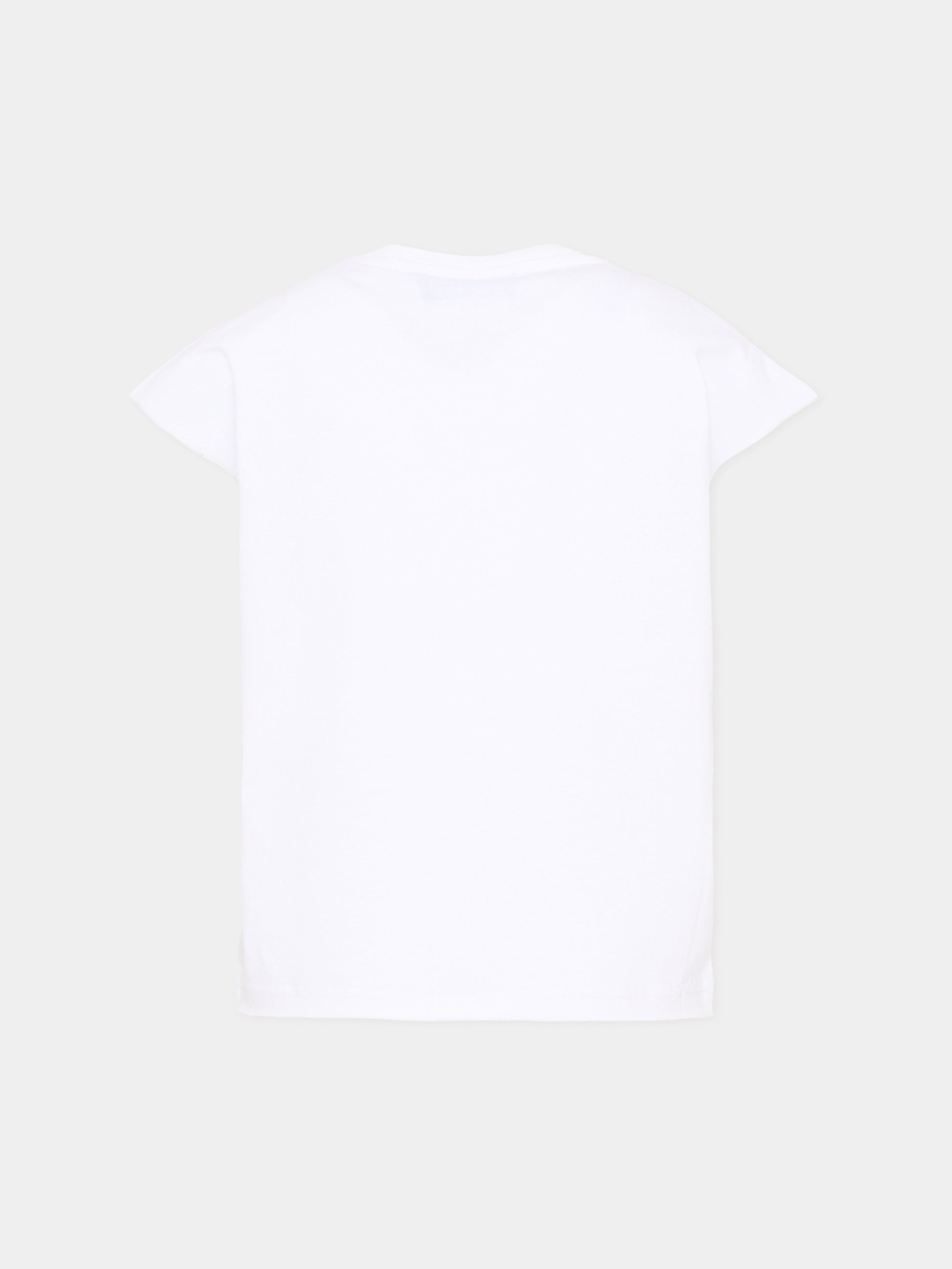 T-Shirt bianca per bambini con logo,Dsquared2,DQ3350 D00XM DQ100