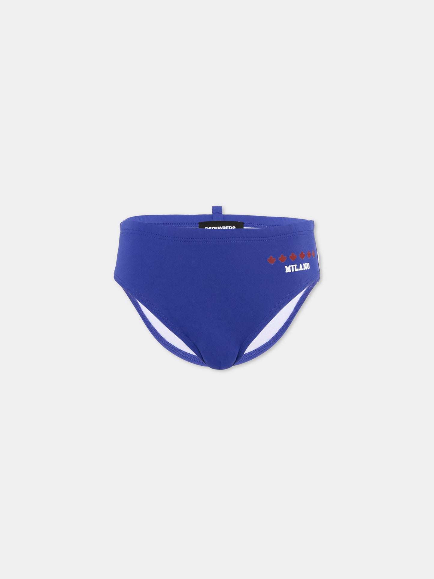 Slip mare blu per bambino con logo,Dsquared2,DQ3359 D000V DQ879