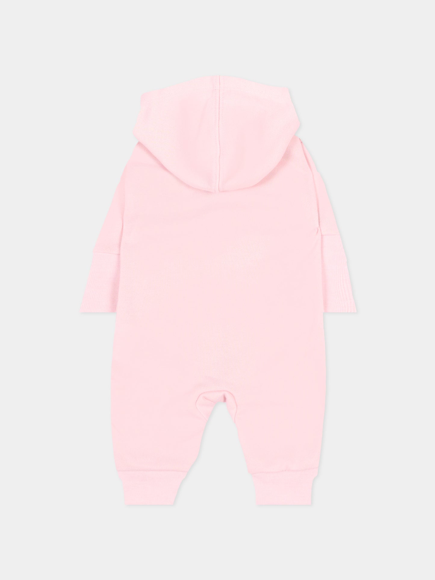 Tutina rosa per neonata con logo,Nike,56J459 A9Y