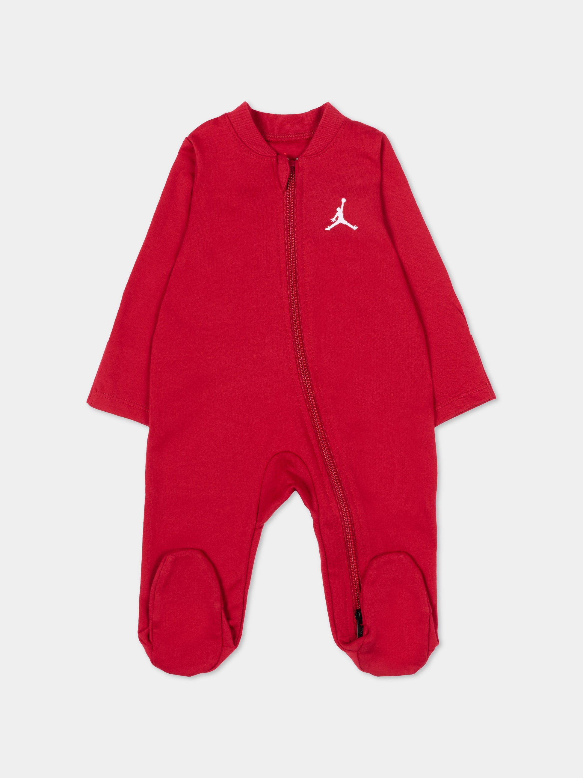 Tutina rossa per neonato con logo,Jordan,55D336 R78