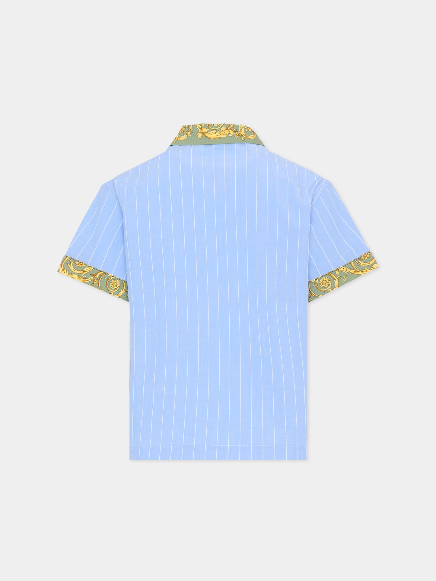 Camicia multicolor per bambino con stampa animalier,Versace,1022090 1A16919 6V870