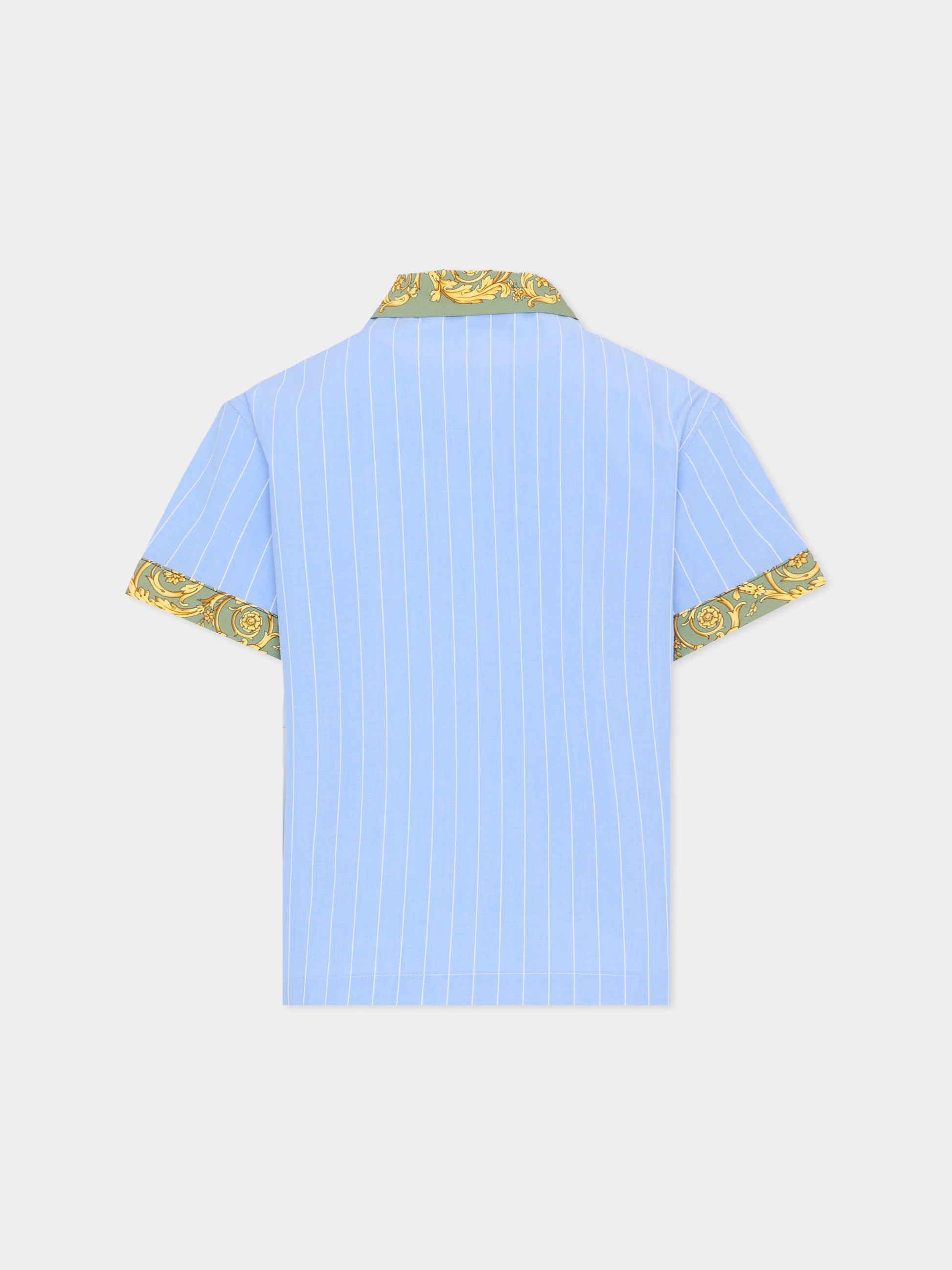 Camicia multicolor per bambino con stampa animalier,Versace,1022090 1A16919 6V870