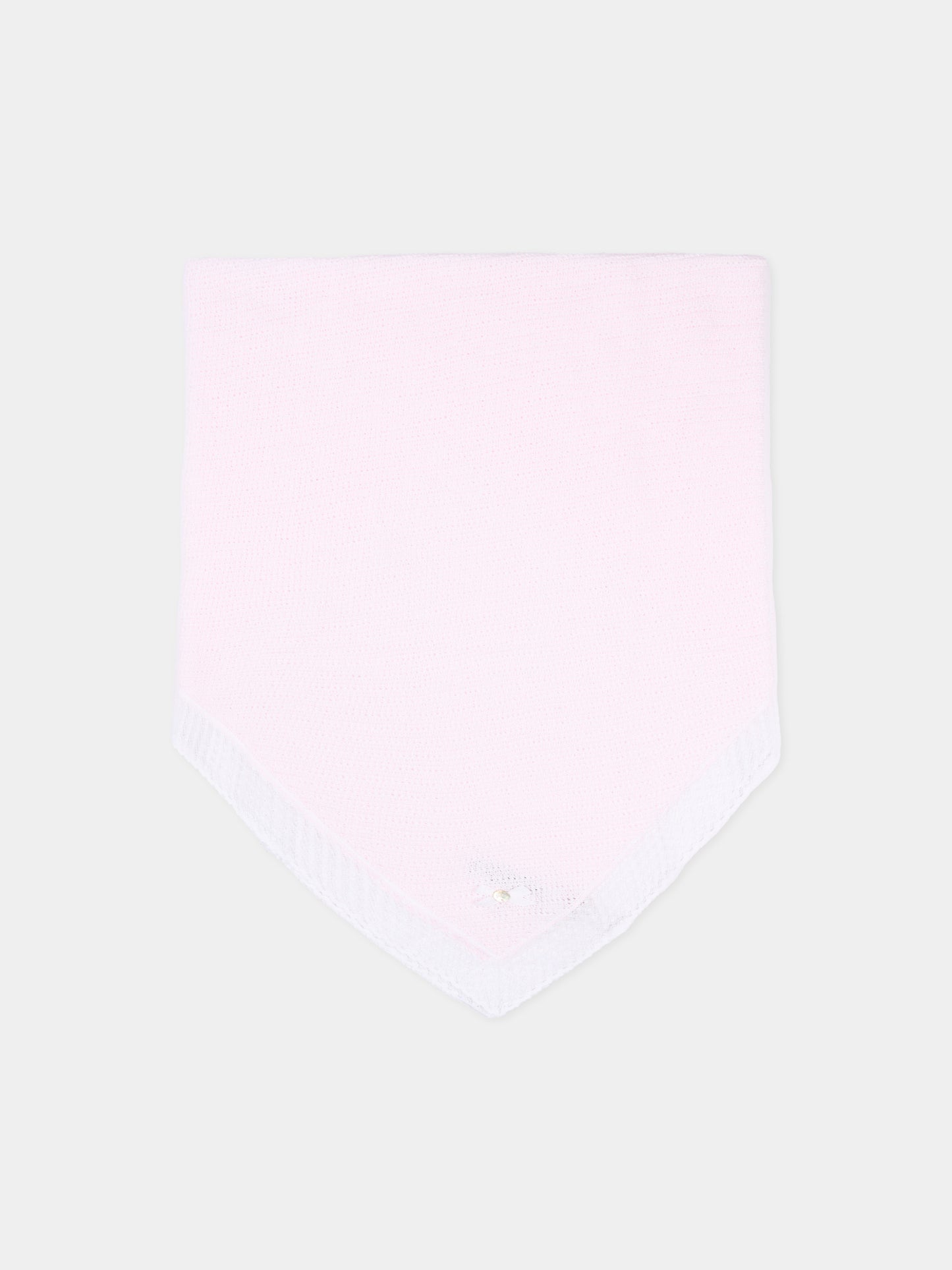 Coperta rosa per neonata con pizzo,Paz Rodríguez,029 123388 3701 H82