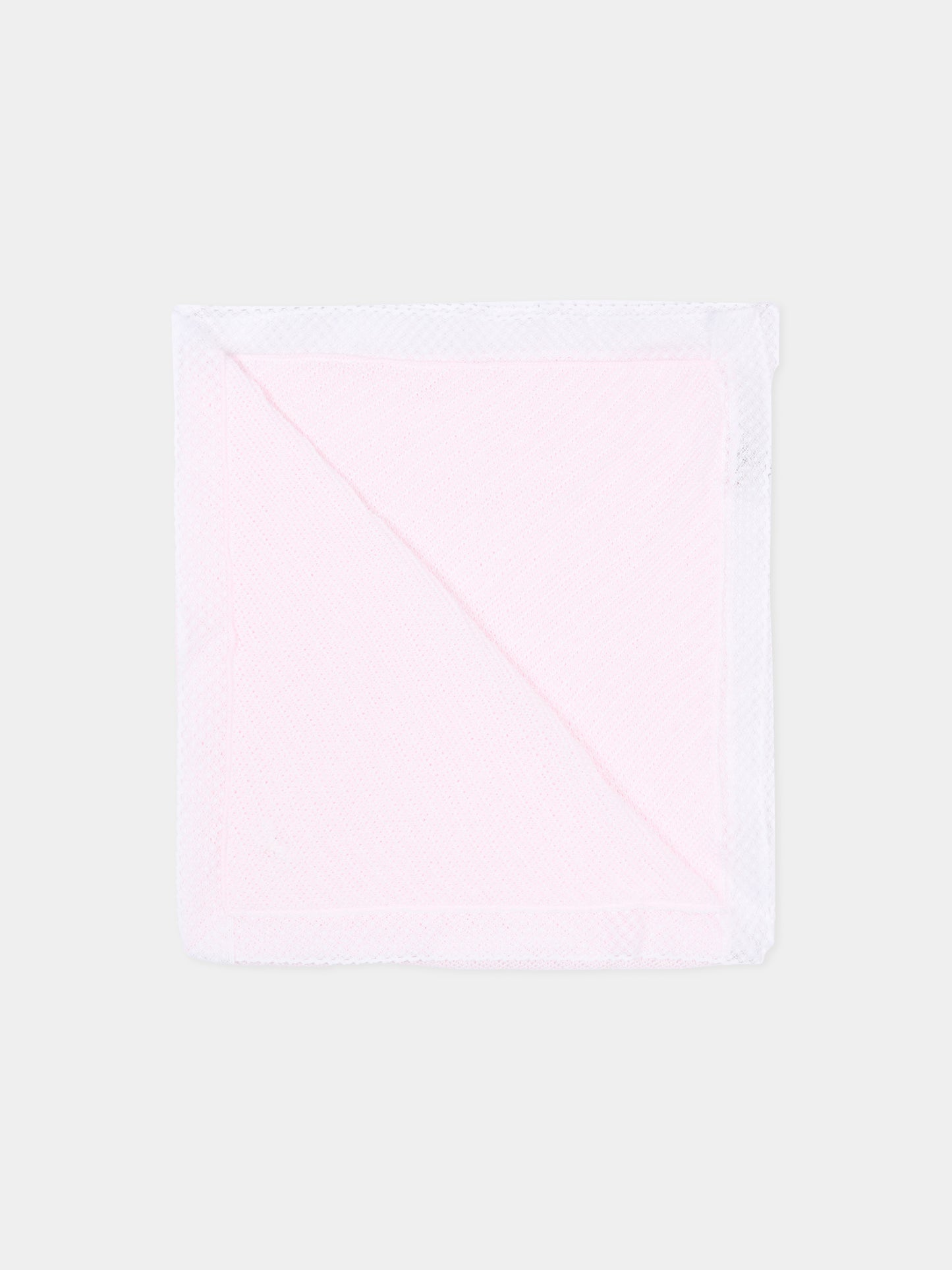 Coperta rosa per neonata con pizzo,Paz Rodríguez,029 123388 3701 H82