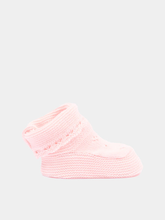 Babbucce rosa per neonata tricot,Paz Rodríguez,018 22507 37 H82