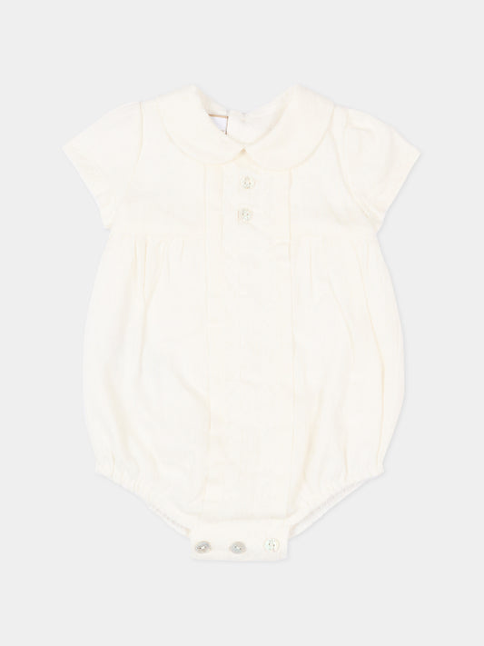 Pagliaccetto avorio per neonati,Paz Rodríguez,005 153270 60 T2073