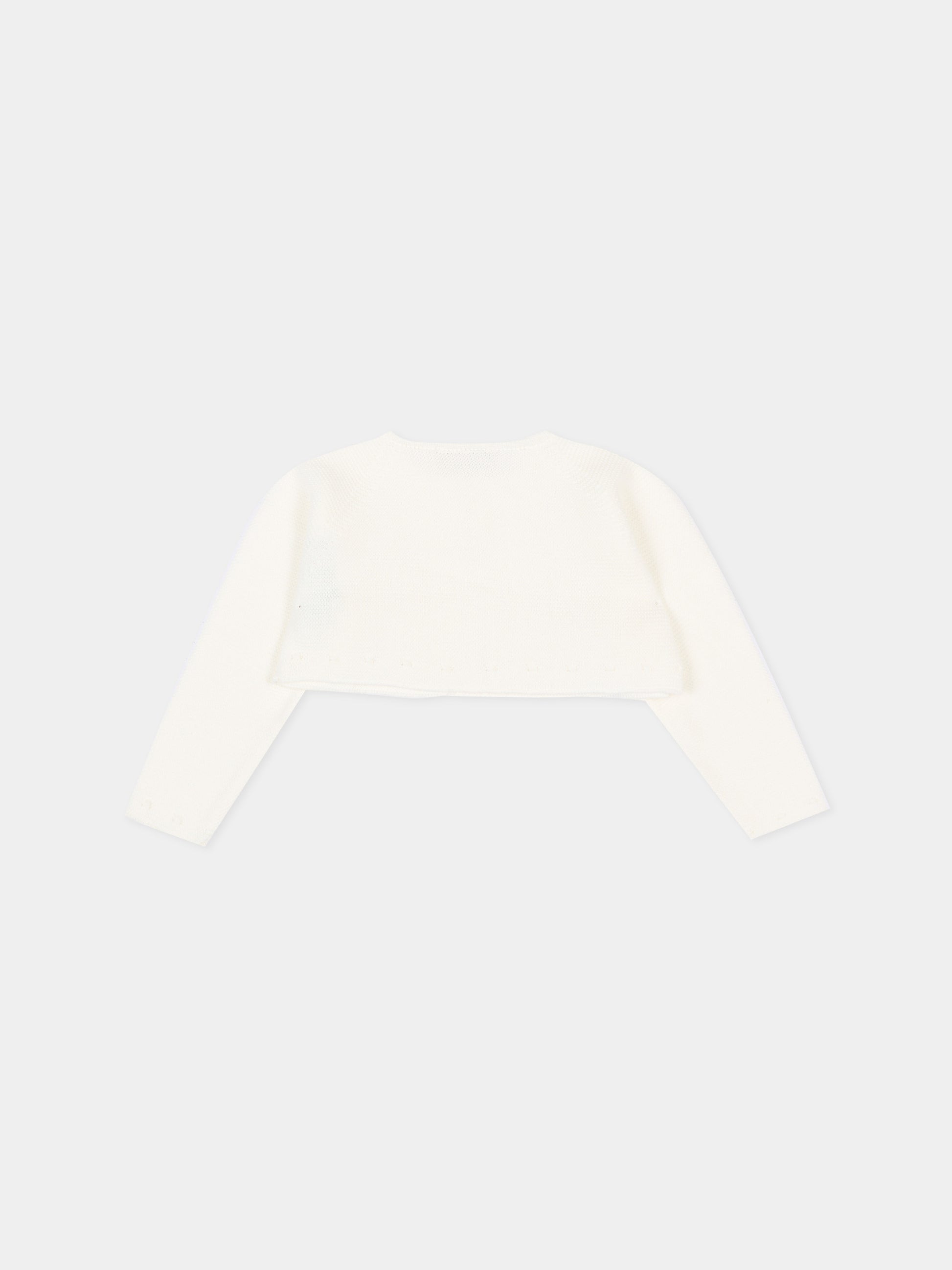 Cardigan avorio per neonati,Paz Rodríguez,001 123250 60 H82