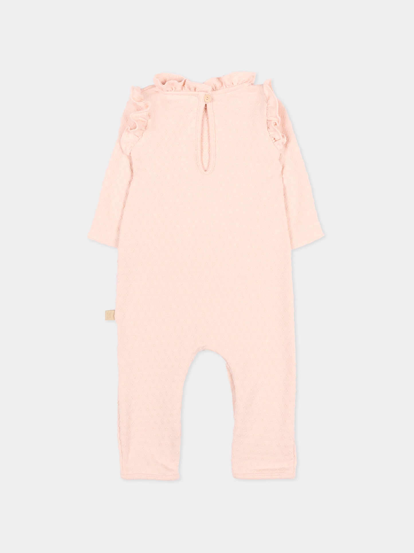 Tutina rosa per neonata con ruches,Bamboom,1111TE00073 PINK BLOOM