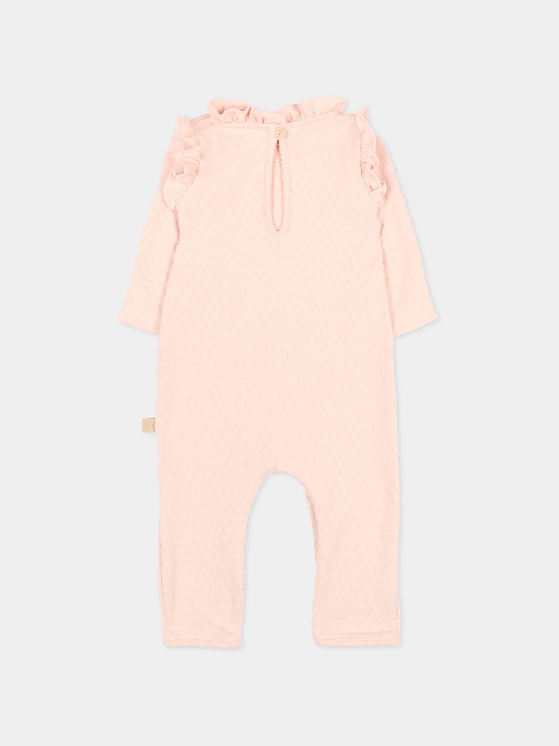 Tutina rosa per neonata con ruches,Bamboom,1111TE00073 PINK BLOOM