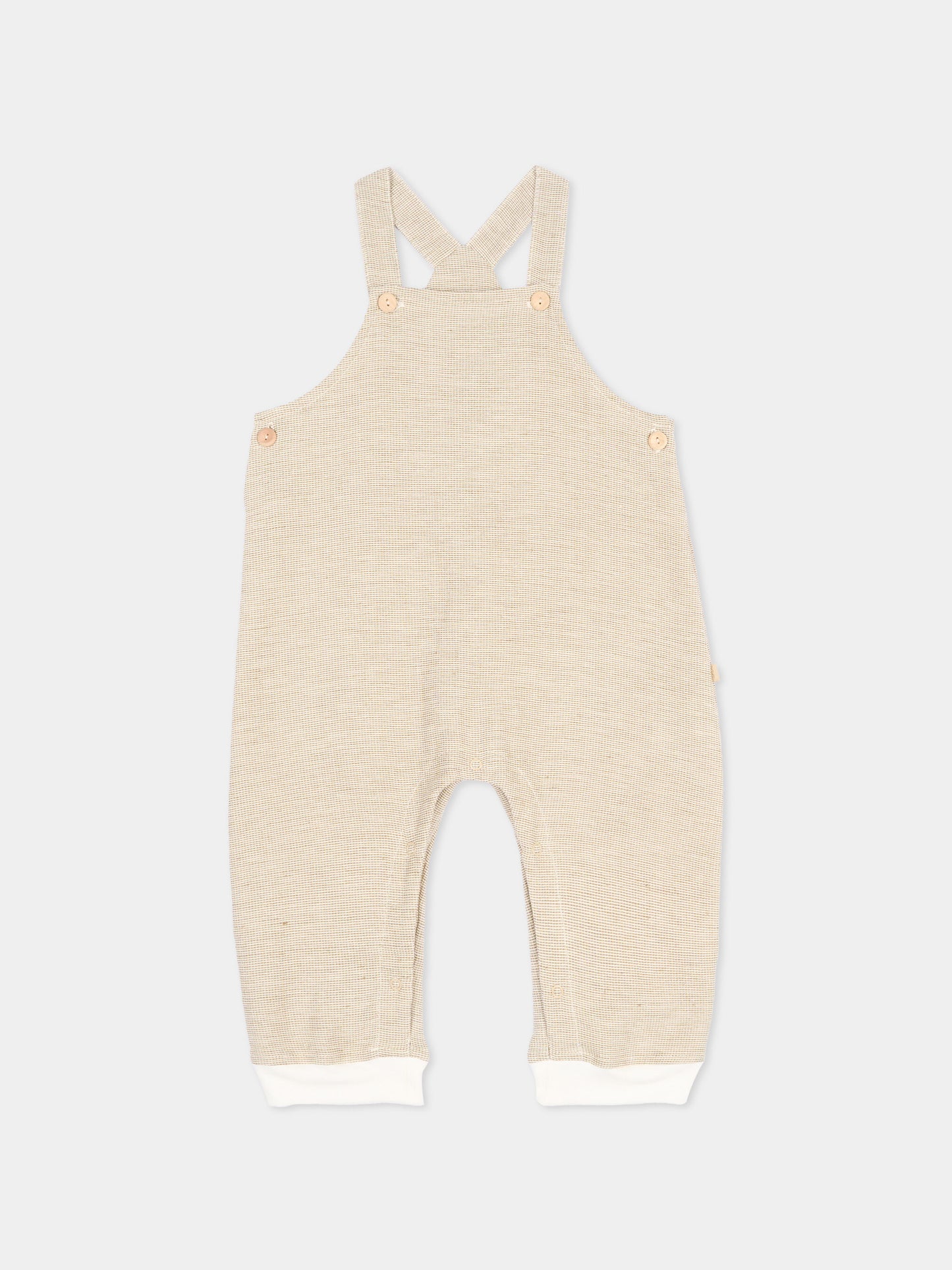 Salopette beige per neonati,Bamboom,1116TE00076 MUSTARD