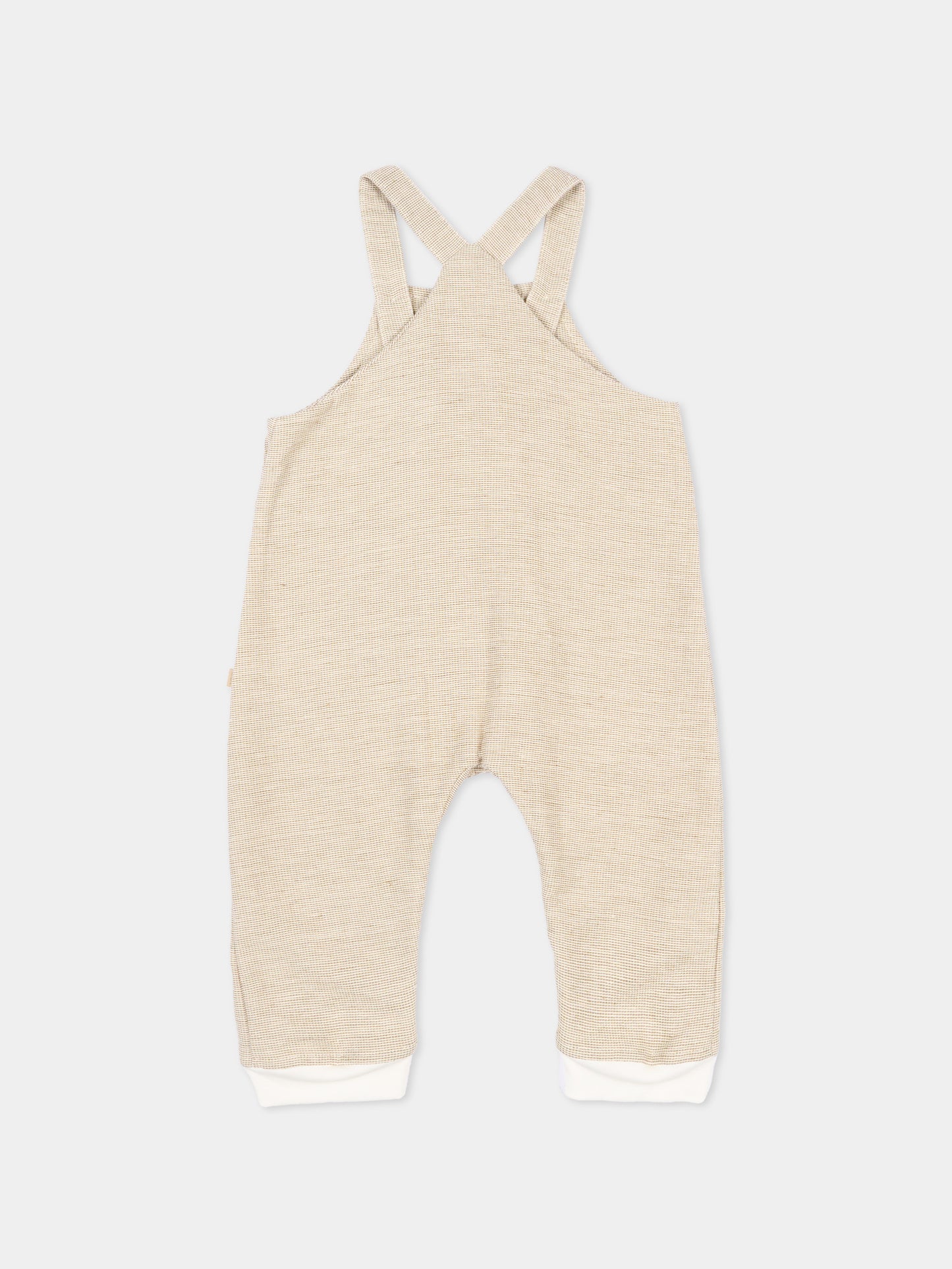 Salopette beige per neonati,Bamboom,1116TE00076 MUSTARD