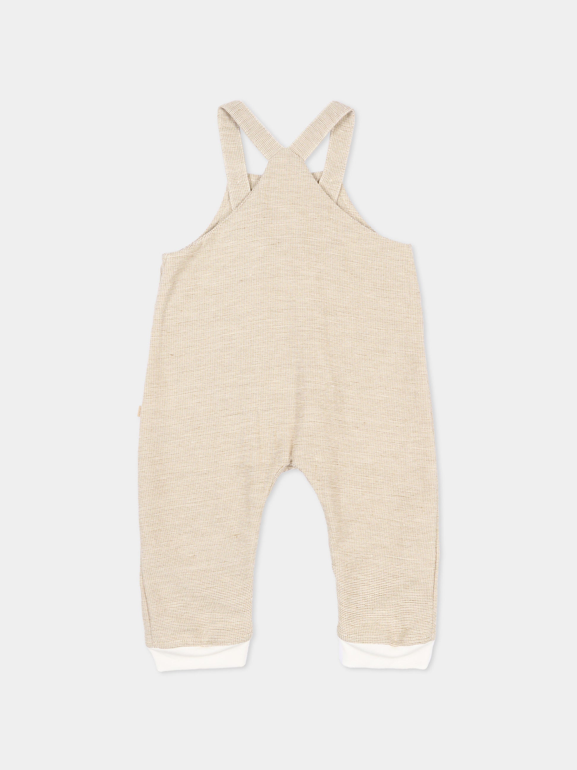 Salopette beige per neonati,Bamboom,1116TE00076 MUSTARD