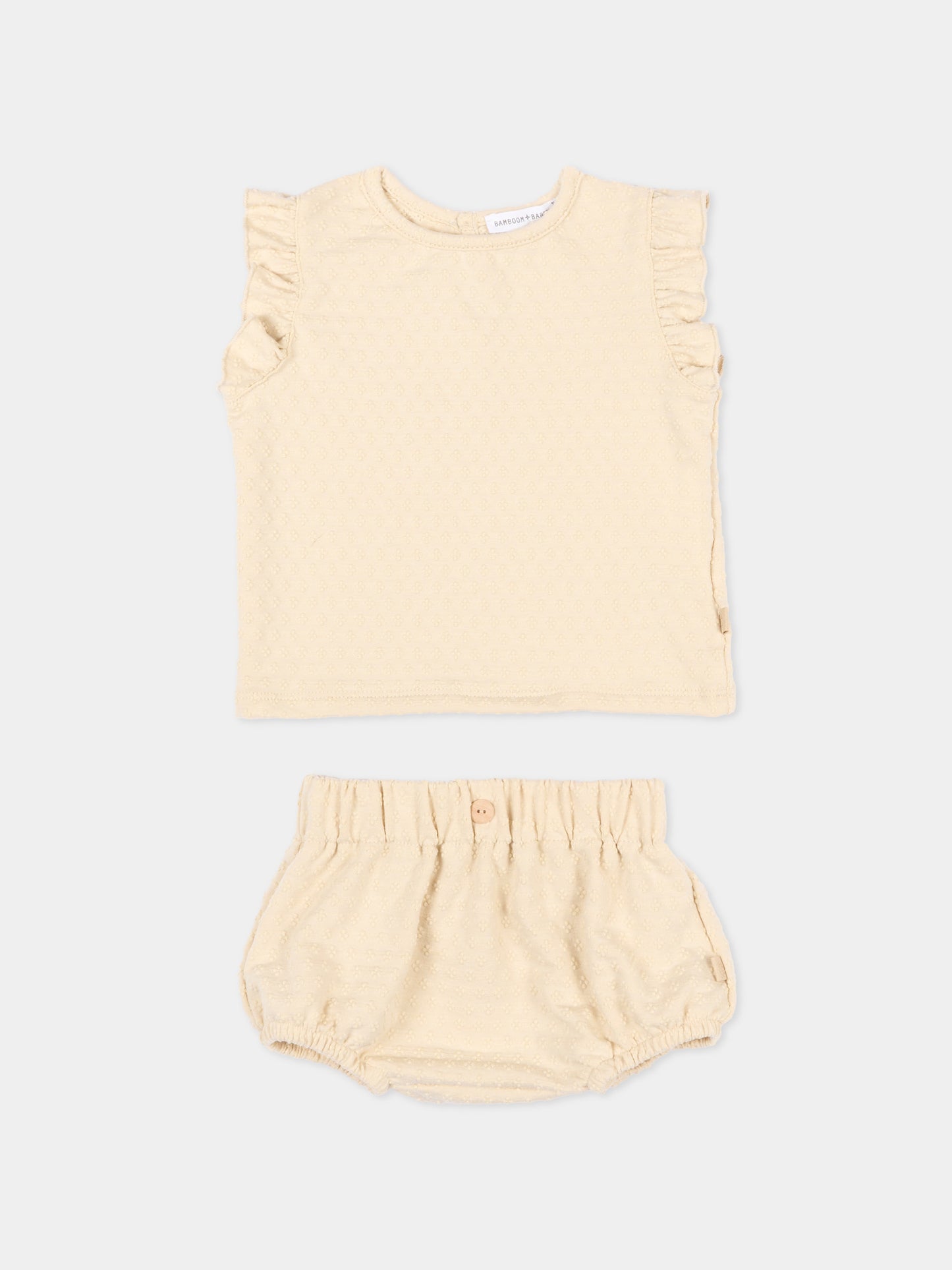 Completo sportivo beige per neonata,Bamboom,1135TE00073 ALMOND CREAM