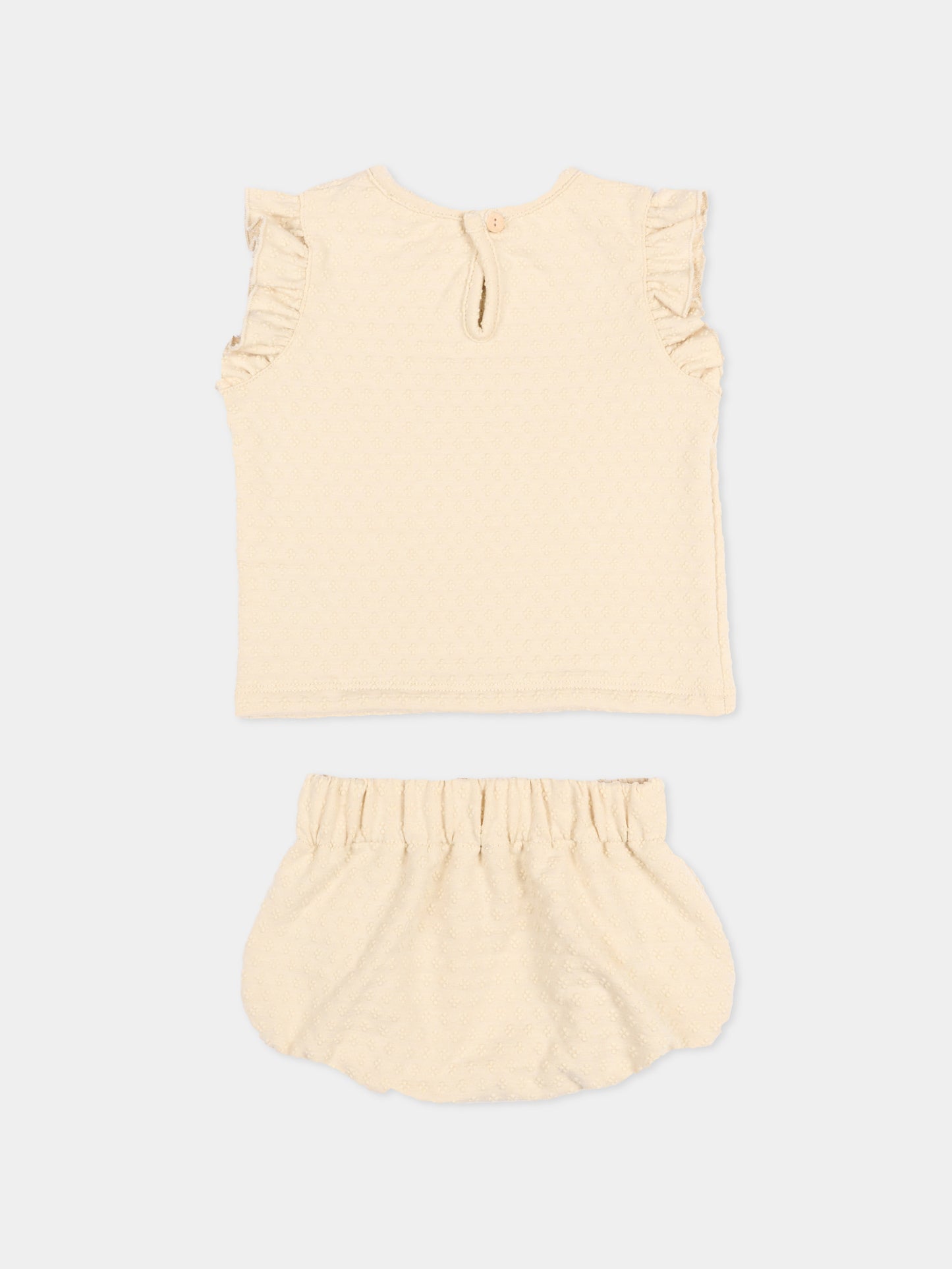 Completo sportivo beige per neonata,Bamboom,1135TE00073 ALMOND CREAM