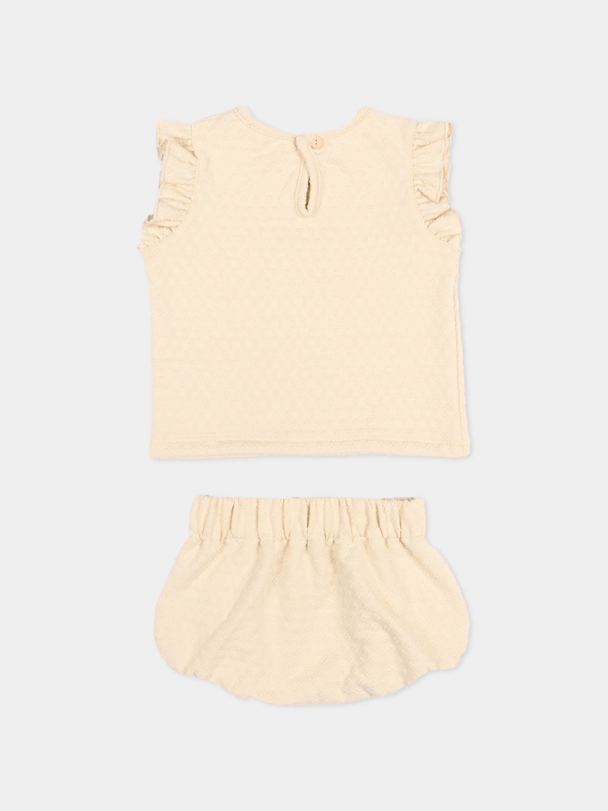 Completo sportivo beige per neonata,Bamboom,1135TE00073 ALMOND CREAM