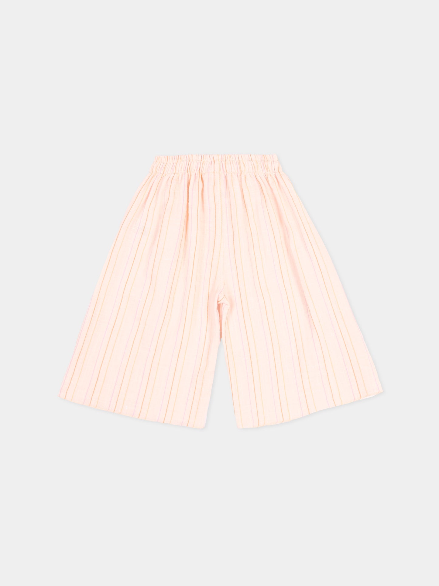 Pantaloni rosa a righe per neonata,Bamboom,1138TE00070 STRIPE PINK