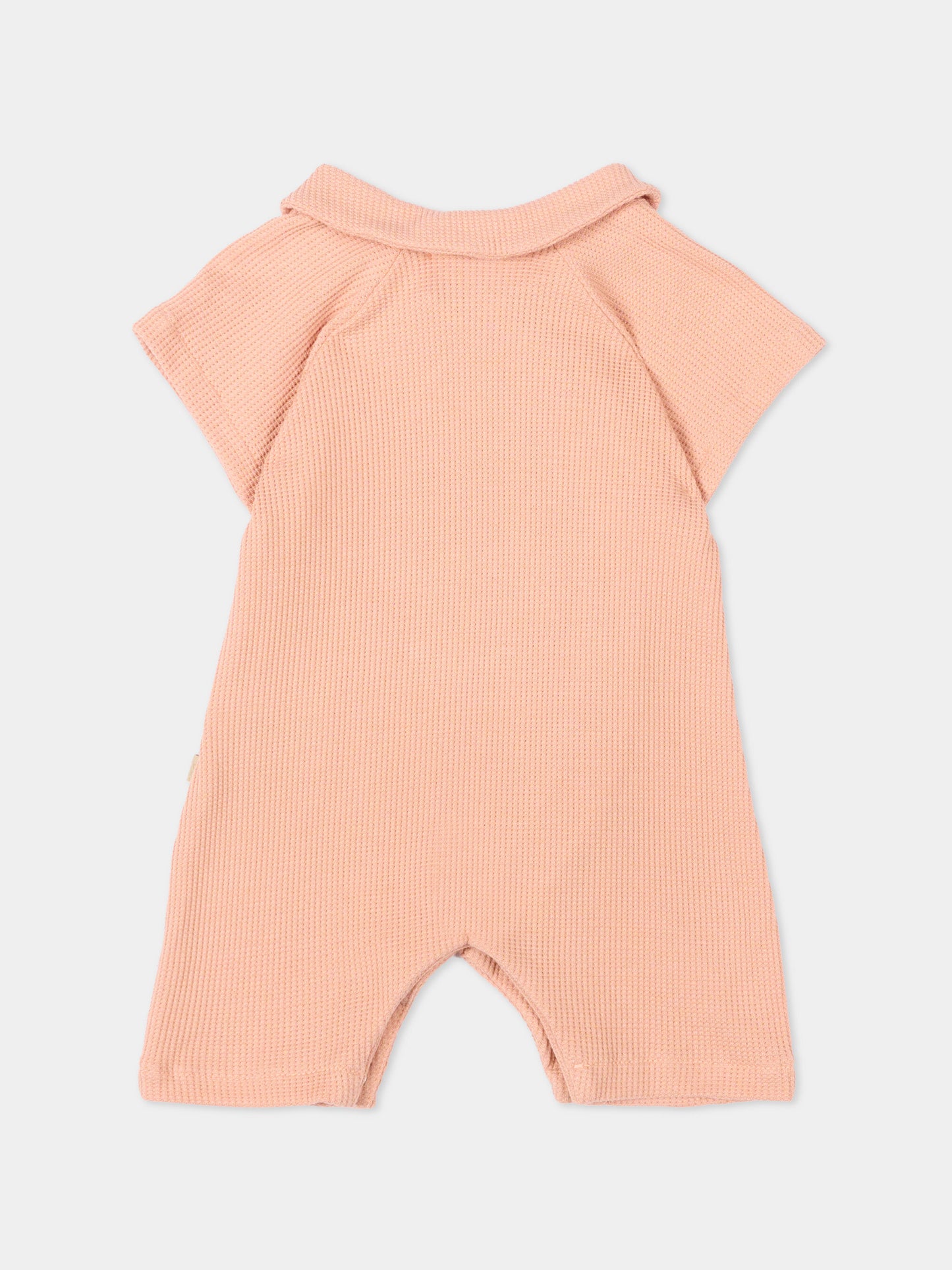 Tutina arancione per neonati con orsetto,Bamboom,1149TE00072 CORAL