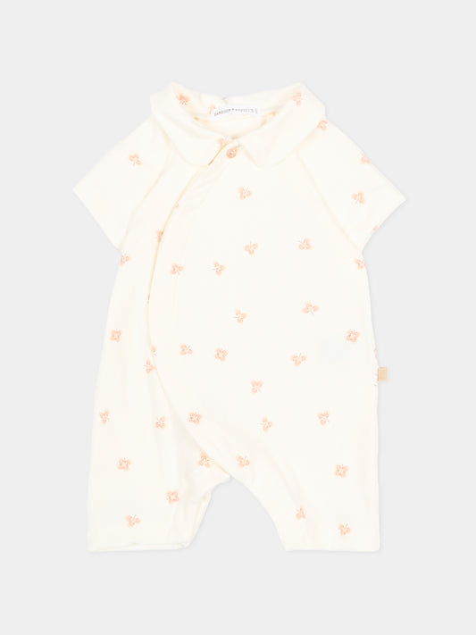 Tutina avorio Lucky Leaves per neonati,Bamboom,1149TE00074 LUCKY LEAVES