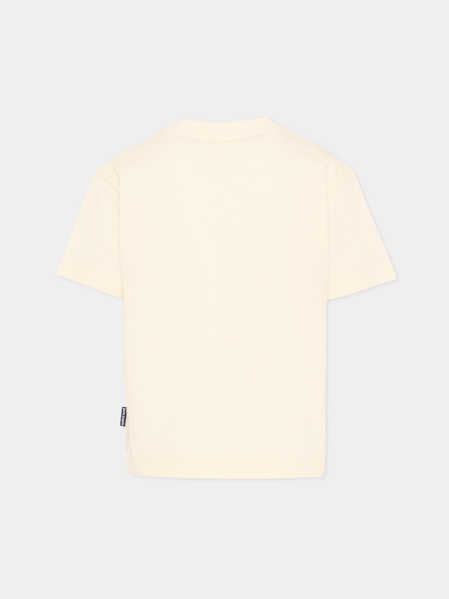 T-Shirt avorio per bambina con cane,Palm Angels,PGAA002S26JER009 002