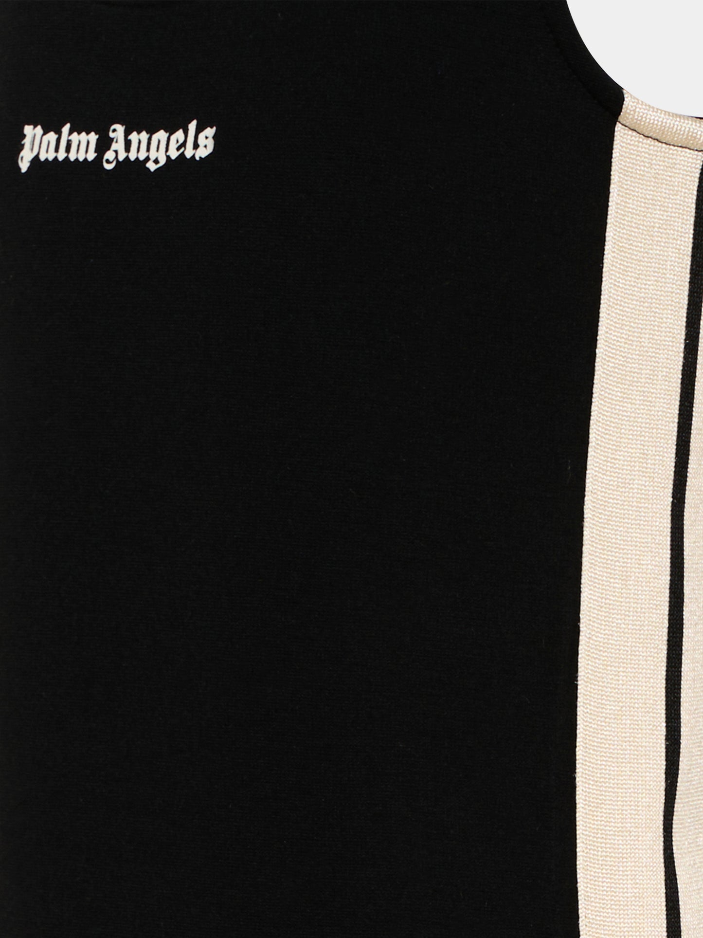 Vestito nero per bambina con logo,Palm Angels,PGCM009S26FLE001 110