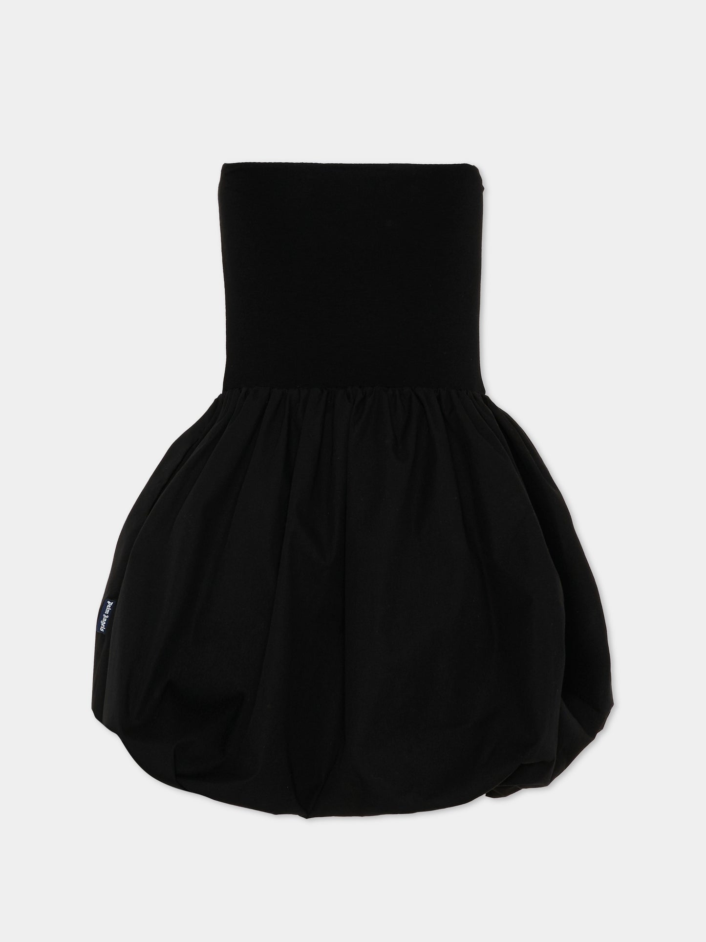 Vestito nero per bambina con logo,Palm Angels,PGDB024S26FAB001 110