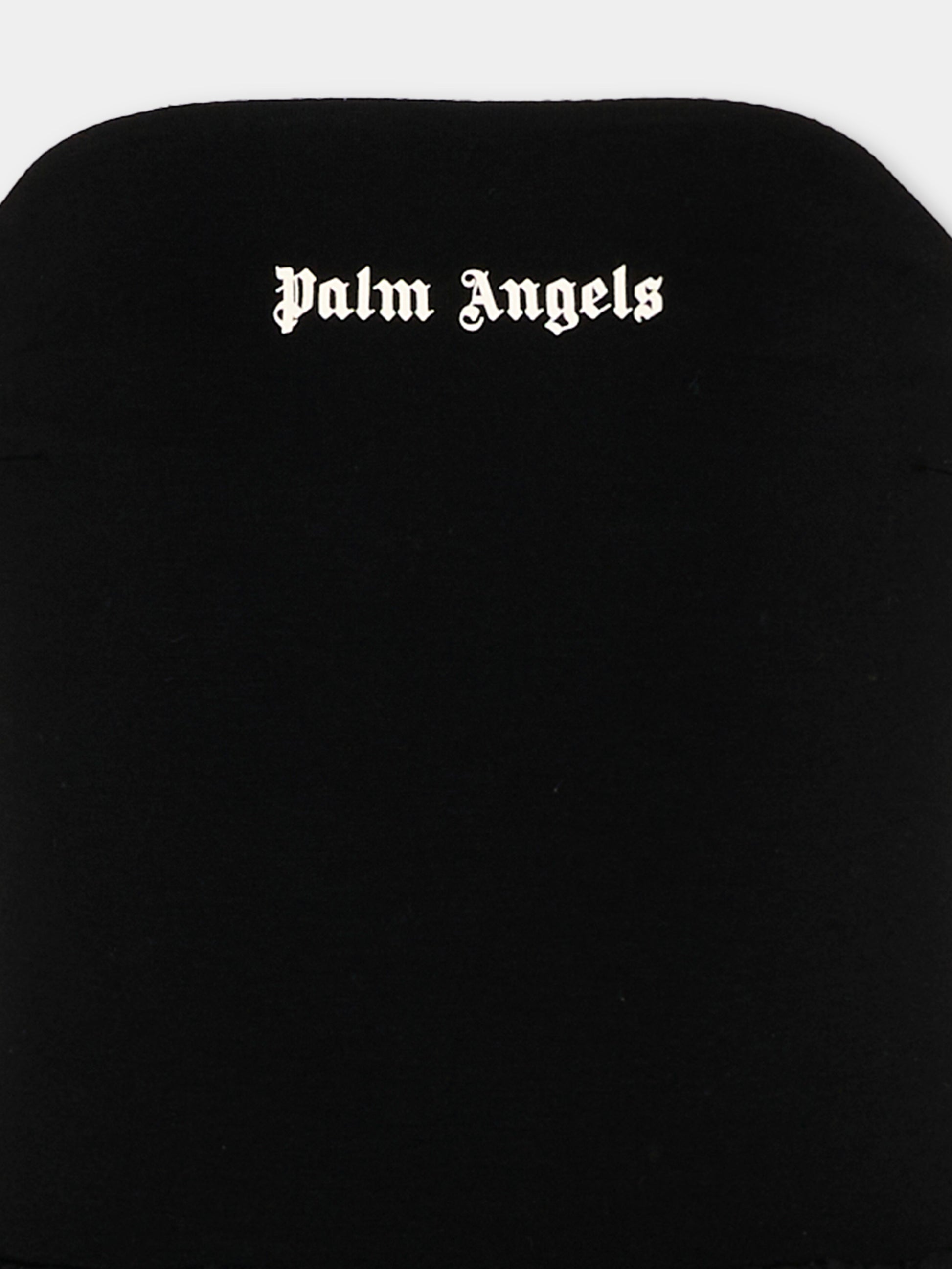 Vestito nero per bambina con logo,Palm Angels,PGDB024S26FAB001 110