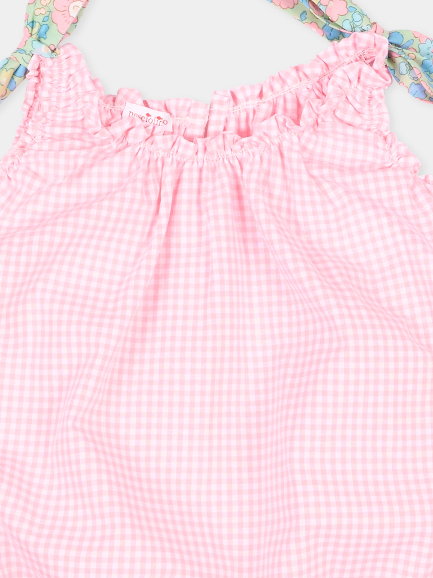 Pagliaccetto rosa per neonata vichy,Pesciolino Rosso,PG 2 PATCH S 184