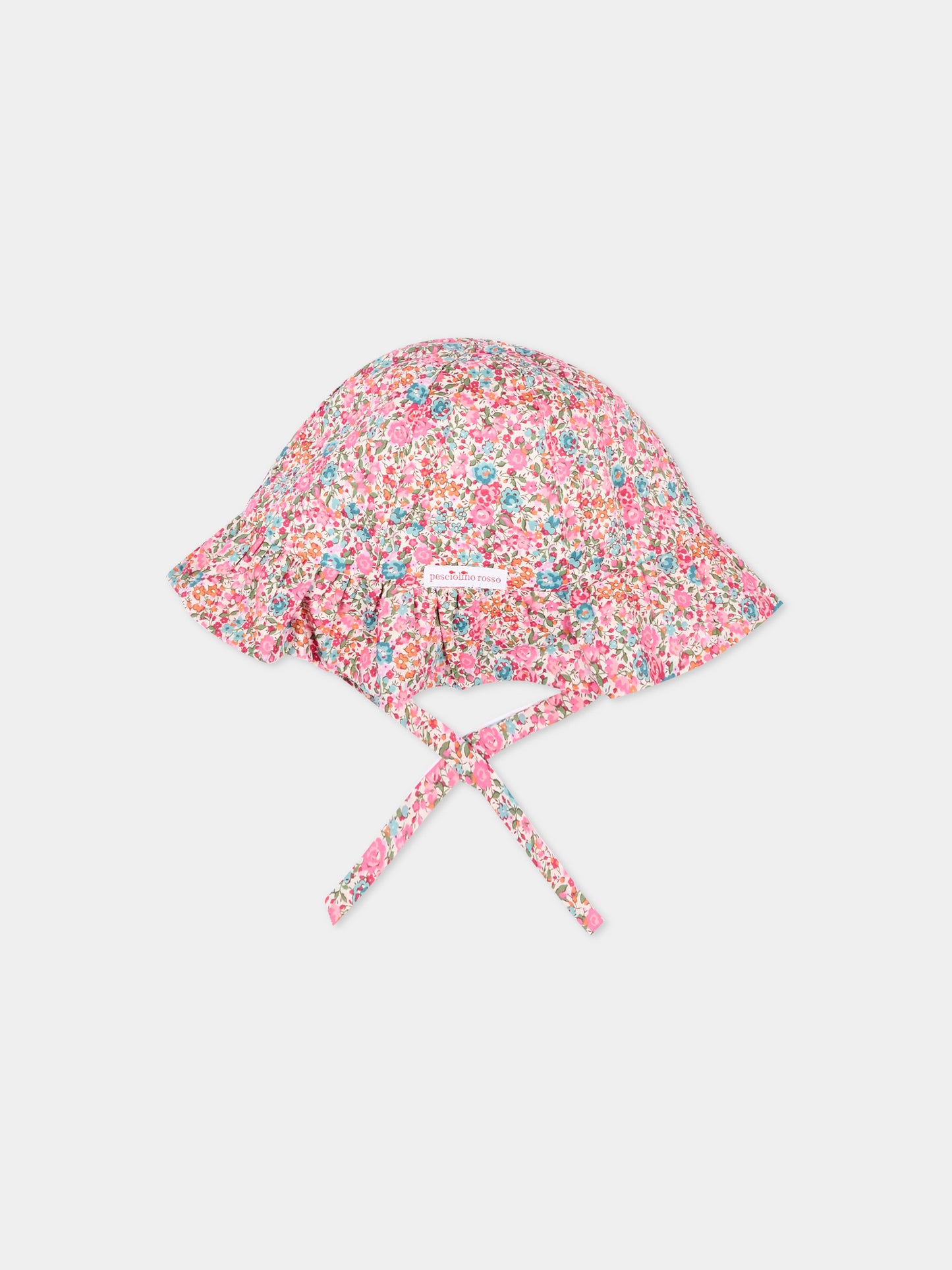 Cloche fucsia per neonata floreale,Pesciolino Rosso,CP S 185