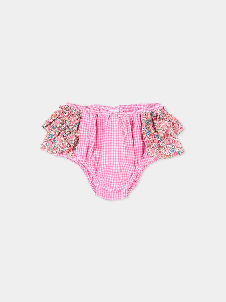 Slip bikini fucsia per neonata vichy,Pesciolino Rosso,N04 PATCH S 185