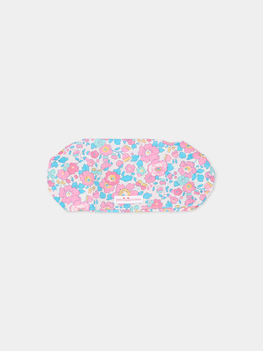 Bandana multicolor per bambina floreale,Pesciolino Rosso,BND S 164